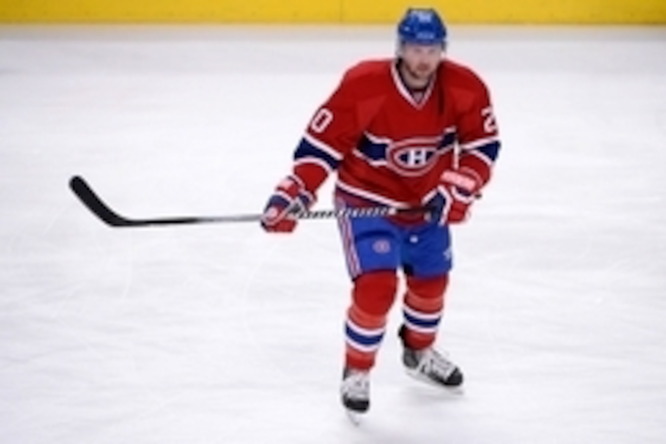 Apr 10, 2014; Montreal, Quebec, CAN; Montreal Canadiens forward Thomas Vanek (20) skates before the game against the New York Islanders at the Bell Centre. The New YorkIslanders defeated the Montreal Canadiens 2-0. Mandatory Credit: Eric Bolte-USA TODAY Apr 10, 2014; Montreal, Quebec, CAN; Montreal Canadiens forward Thomas Vanek (20) skates before the game against the New York Islanders at the Bell Centre. The New YorkIslanders defeated the Montreal Canadiens 2-0. Mandatory Credit: Eric Bolte-USA TODAY