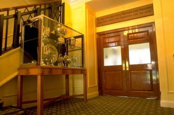 1995:  Kipling's famous quote above the doors on the way to the Centre Court at the All England Lawn Tennis Club in Wimbledon in London. \ Mandatory Credit: Gary M Prior/Allsport