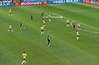 Torres' penetrative movement creates a goal.