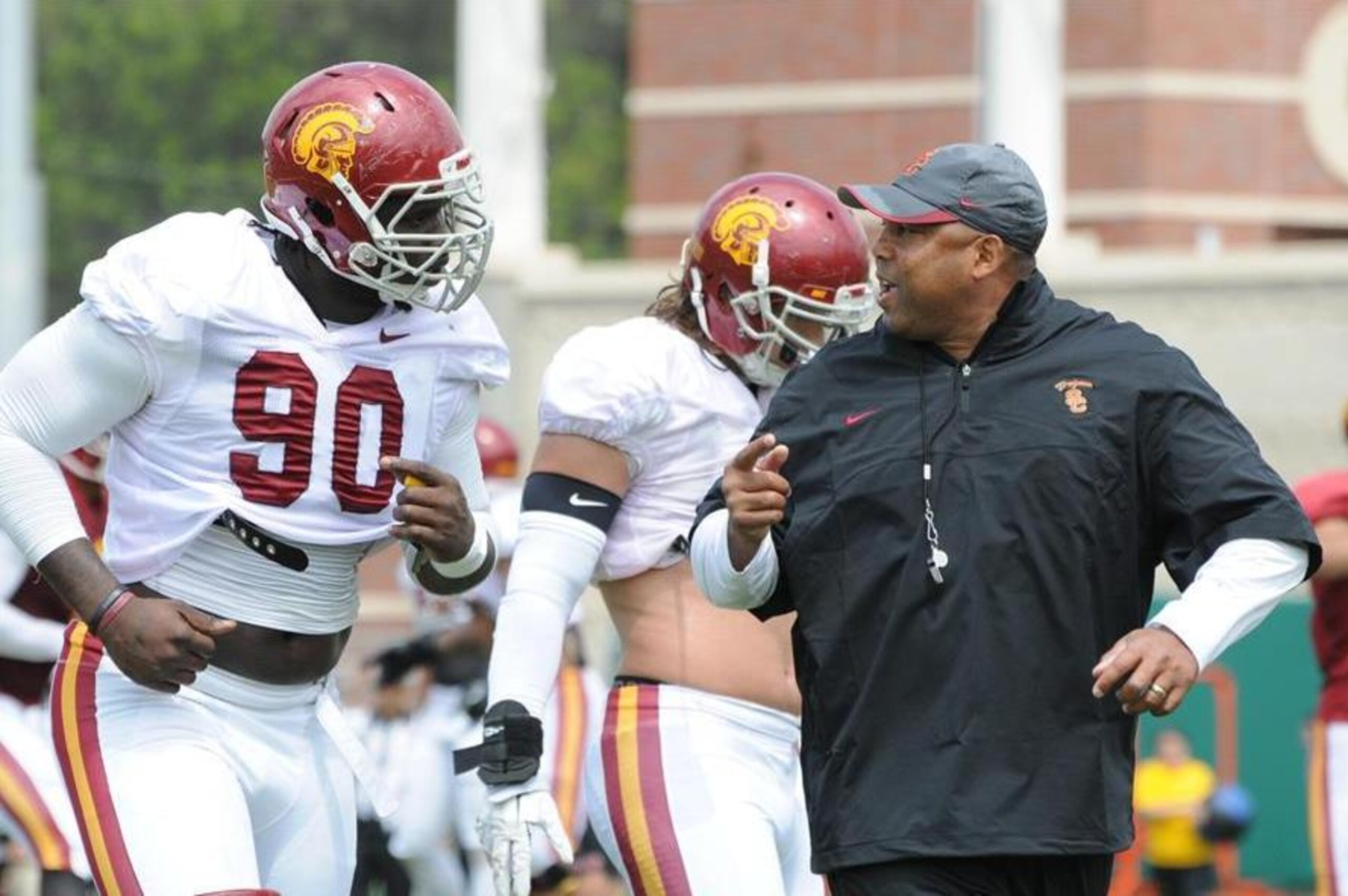 USC defensive line coach Chris Wilson recruited Thompson at Georgia.