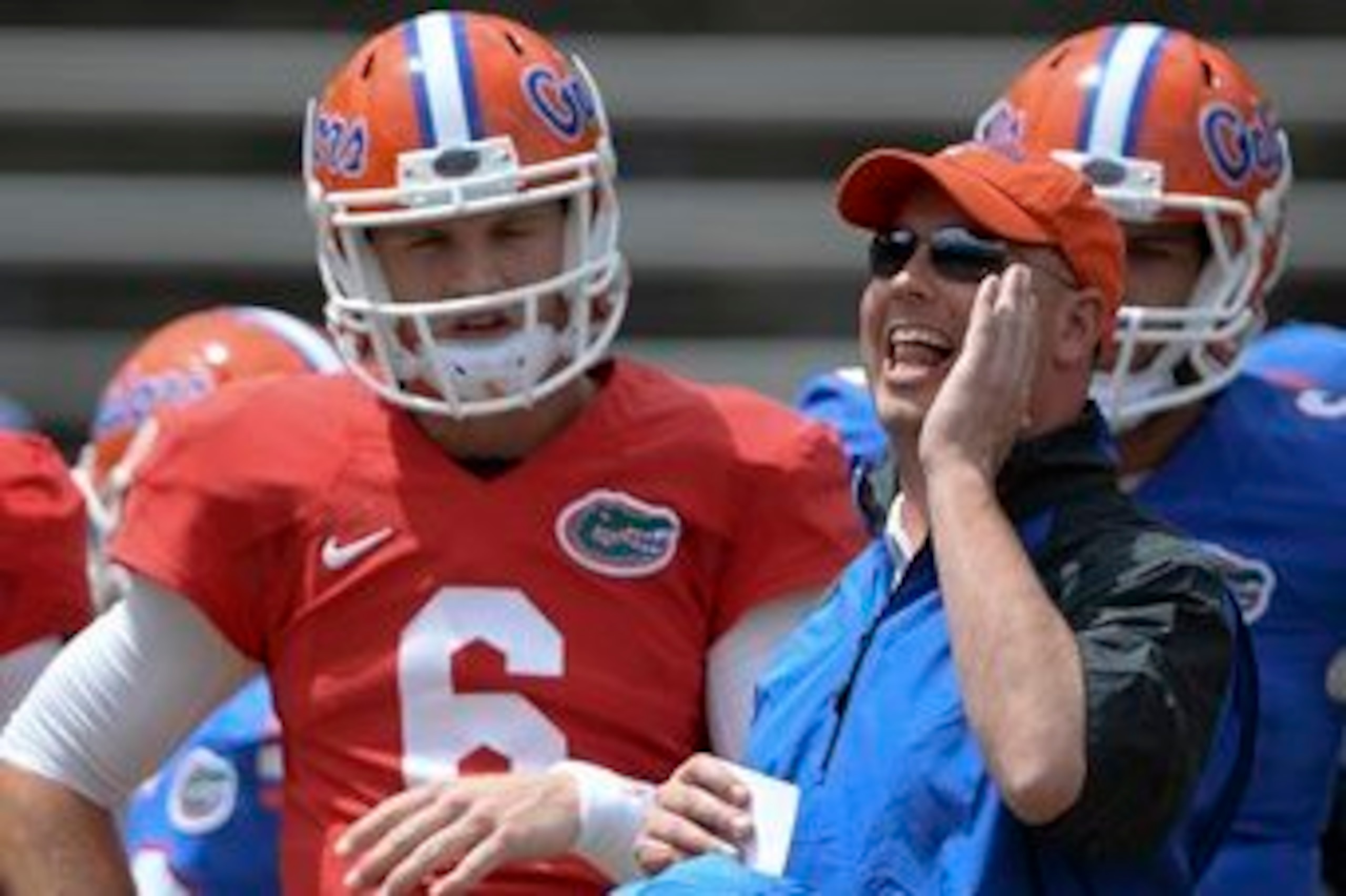 Florida QB Jeff Driskel (left) and OC Kurt Roper Florida QB Jeff Driskel (left) and OC Kurt Roper