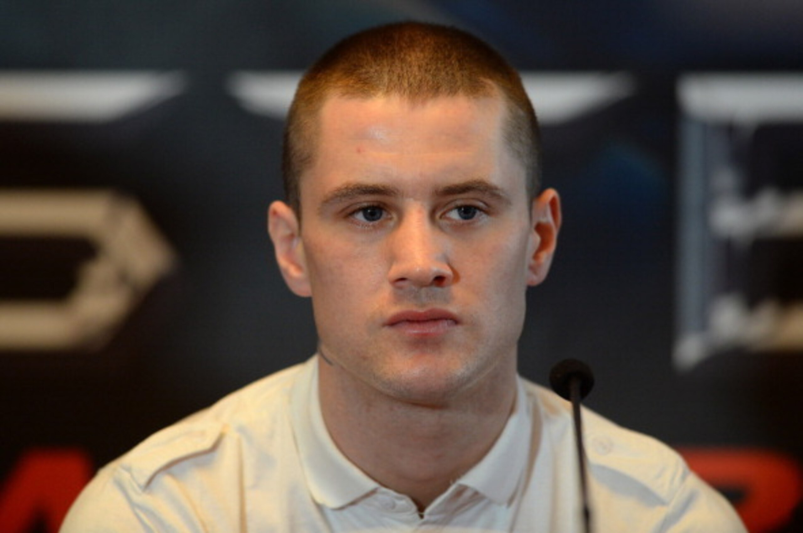 GLASGOW  SCOTLAND, JANUARY 13 :  World Lightweight champion Ricky Burns during a press conference to announce the Ricky Burns  WBO World Lightweight title defence against Terence Crawford at the SECC in Glasgow on March 1, on January 13, 2014 in Glasgow S