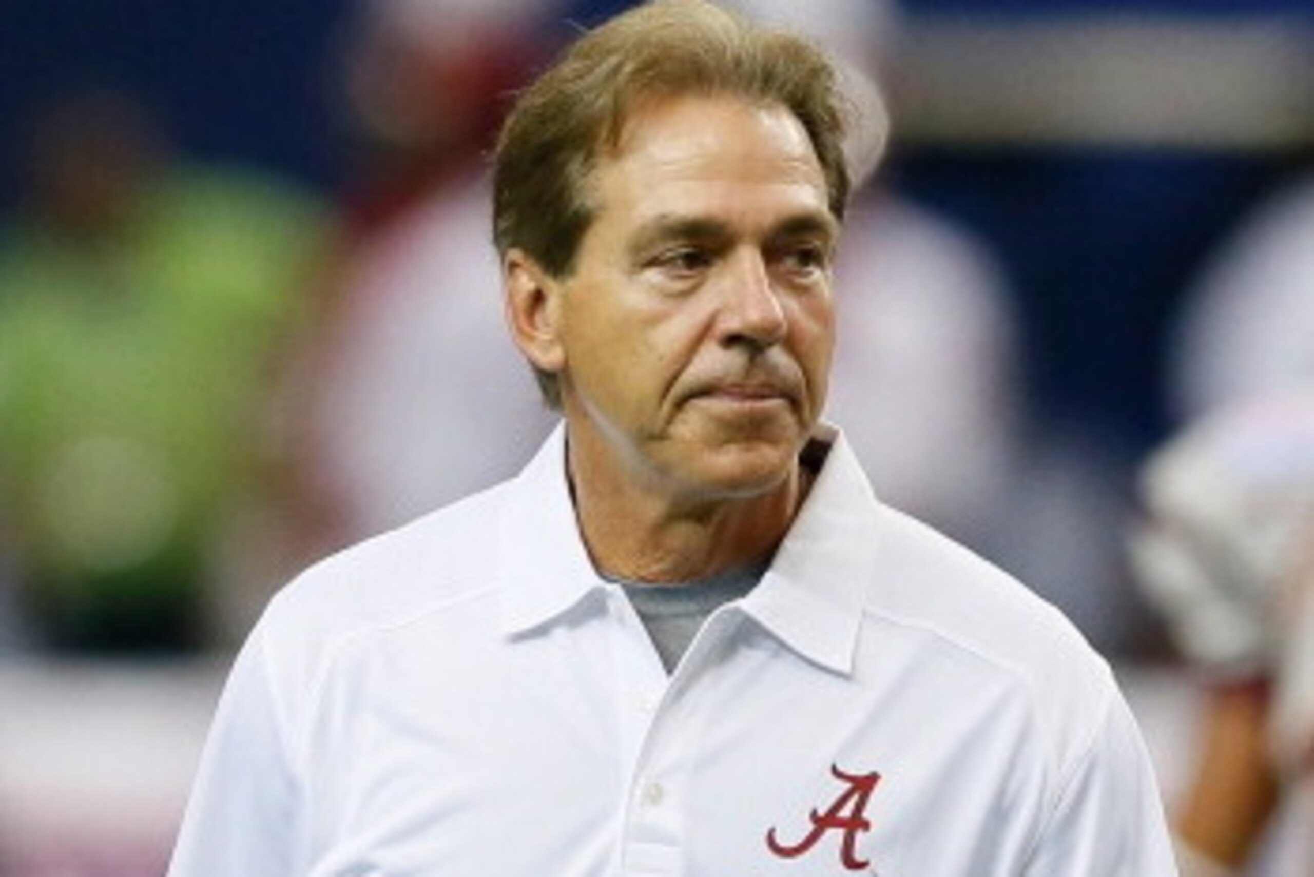 ATLANTA, GA - AUGUST 31:  Head coach Nick Saban of the Alabama Crimson Tide against the Virginia Tech Hokies at Georgia Dome on August 31, 2013 in Atlanta, Georgia.  (Photo by Kevin C. Cox/Getty Images)