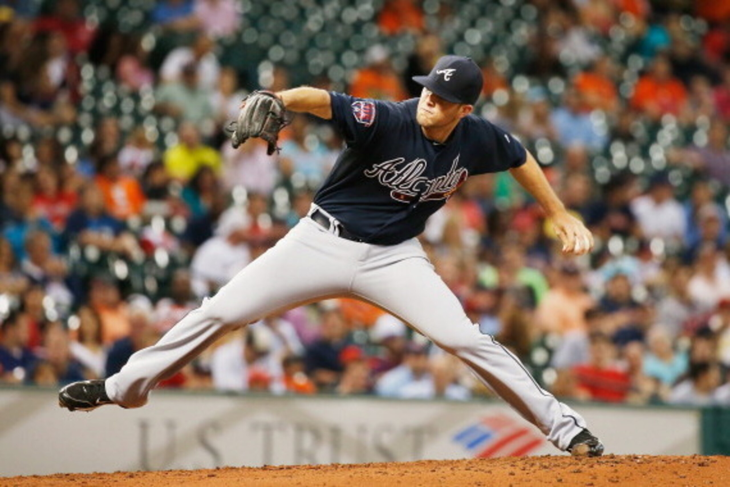 HOUSTON, TX - JUNE 25: Alex Wood #40 of the Atlanta Braves throws a pitch during the fourth inning of their game against the Houston Astros at Minute Maid Park on June 25, 2014 in Houston, Texas. (Photo by Scott Halleran/Getty Images) HOUSTON, TX - JUNE 25: Alex Wood #40 of the Atlanta Braves throws a pitch during the fourth inning of their game against the Houston Astros at Minute Maid Park on June 25, 2014 in Houston, Texas. (Photo by Scott Halleran/Getty Images)