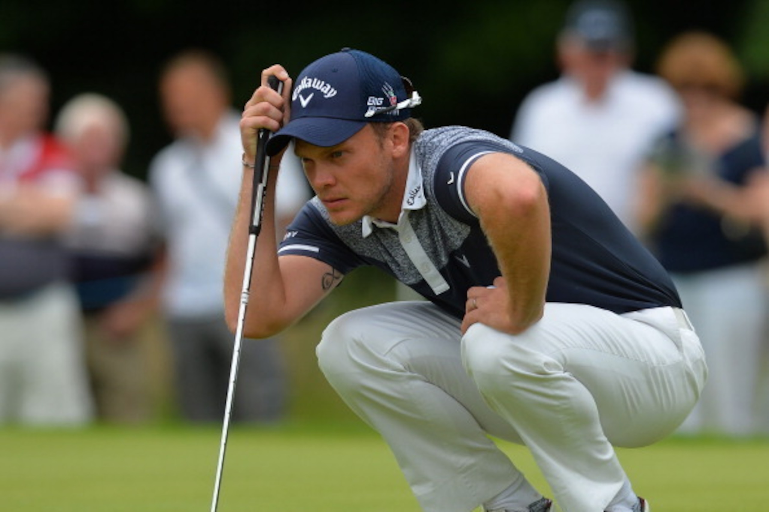 CORK, IRELAND - June 22 : Danny Willett of England looks on at the 2nd green during the fourth  round of the Irish Open at Fota Island resort on June 22, 2014 in Cork, Ireland. (Photo by Mark Runnacles/Getty Images)