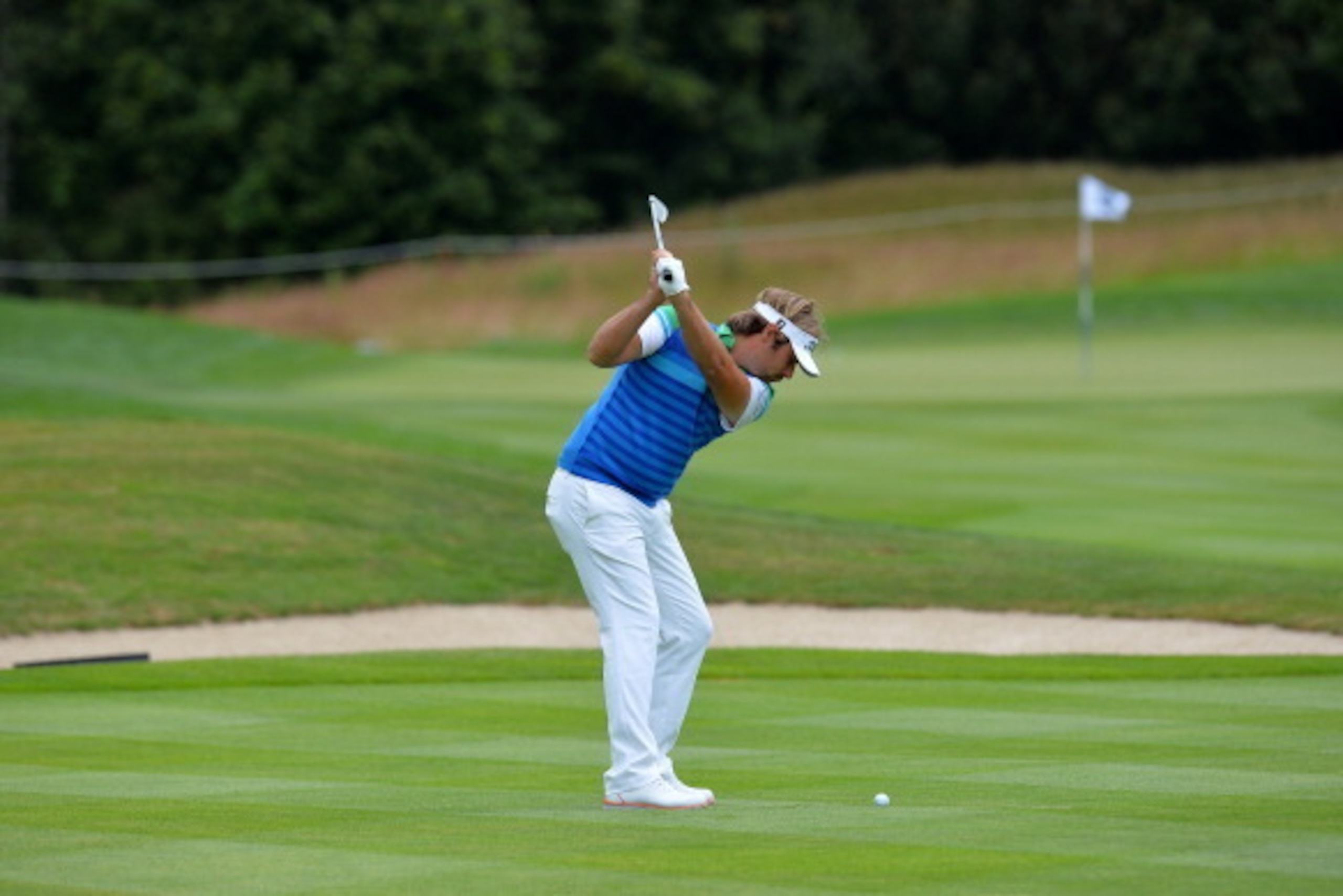 COLOGNE, GERMANY - June 25 : Victor Dubuisson of France in action during the BMW International Open Pro-Am day at Golf Club Gut Larchenhof on June 25, 2014 in Cologne, Germany. (Photo by Mark Runnacles/Getty Images)