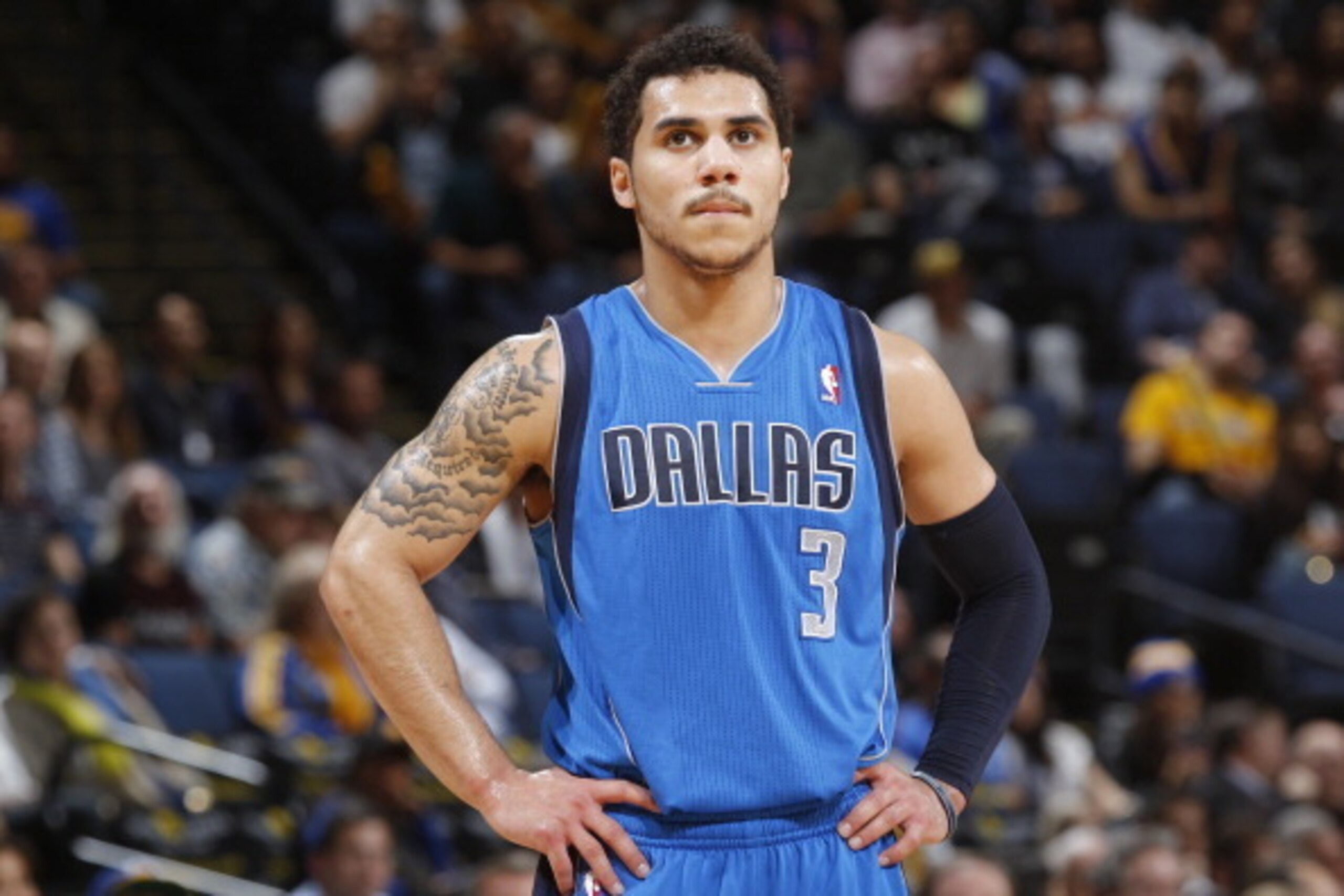 OAKLAND, CA - MARCH 11: Shane Larkin #3 of the Dallas Mavericks in a game against the Golden State Warriors on March 11, 2014 at Oracle Arena in Oakland, California. NOTE TO USER: User expressly acknowledges and agrees that, by downloading and or using th