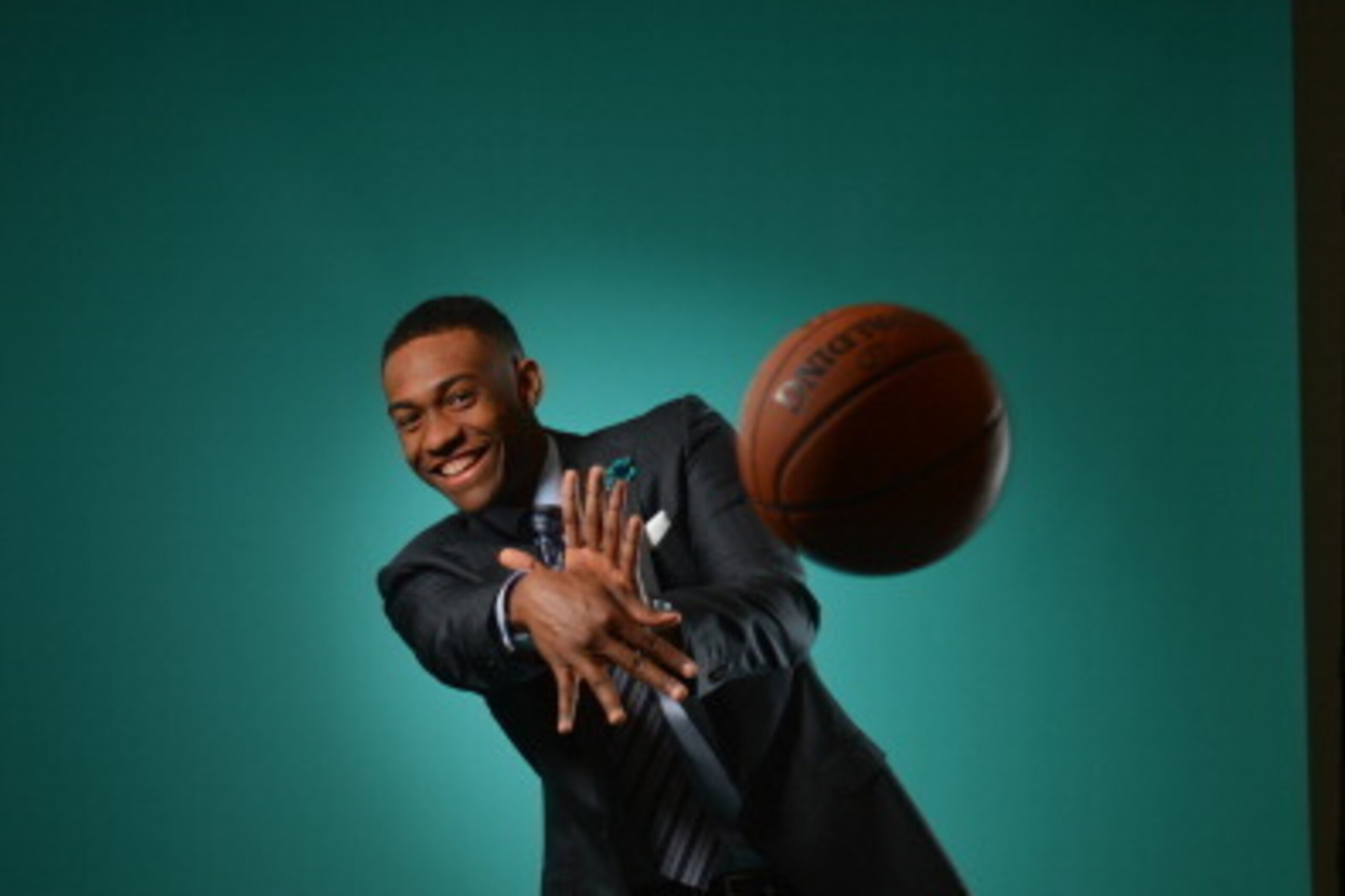 NEW YORK - JUNE 25: NBA Draft Prospect Jabari Parker,  poses for portraits during media availability as part of the 2014 NBA Draft on June 25, 2014 at the Westin Times Square in New York City. NOTE TO USER: User expressly acknowledges and agrees that, by 