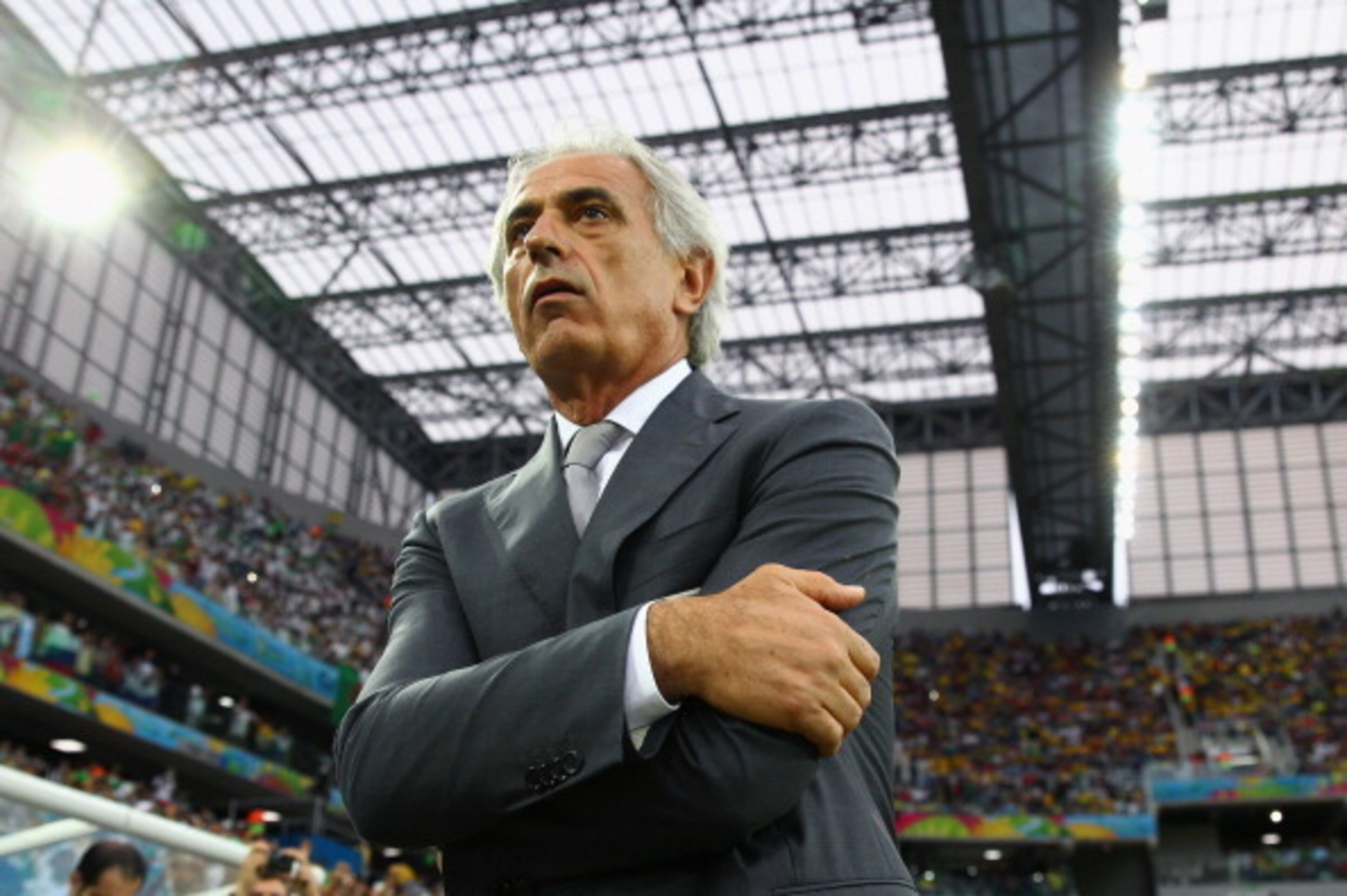CURITIBA, BRAZIL - JUNE 26:  Head coach Vahid Halilhodzic of Algeria looks on during the 2014 FIFA World Cup Brazil Group H match between Algeria and Russia at Arena da Baixada on June 26, 2014 in Curitiba, Brazil.  (Photo by Julian Finney/Getty Images)