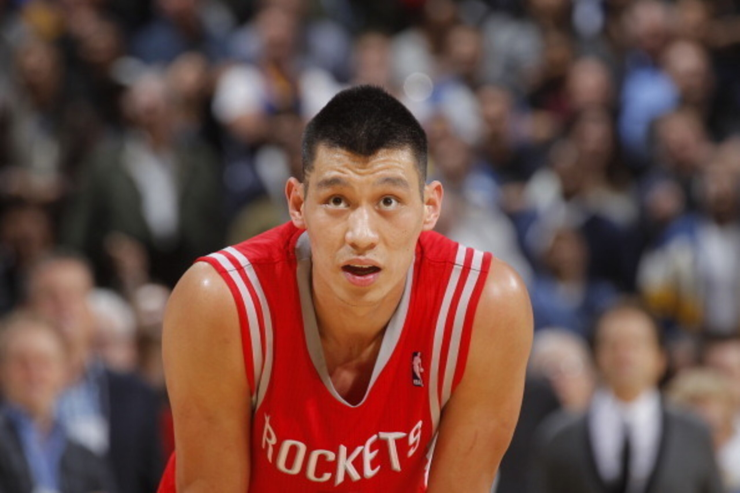 OAKLAND, CA - FEBRUARY 20: Jeremy Lin #7 of the Houston Rockets during a game against the Golden State Warriors on February 20, 2014 at Oracle Arena in Oakland, California. NOTE TO USER: User expressly acknowledges and agrees that, by downloading and or u