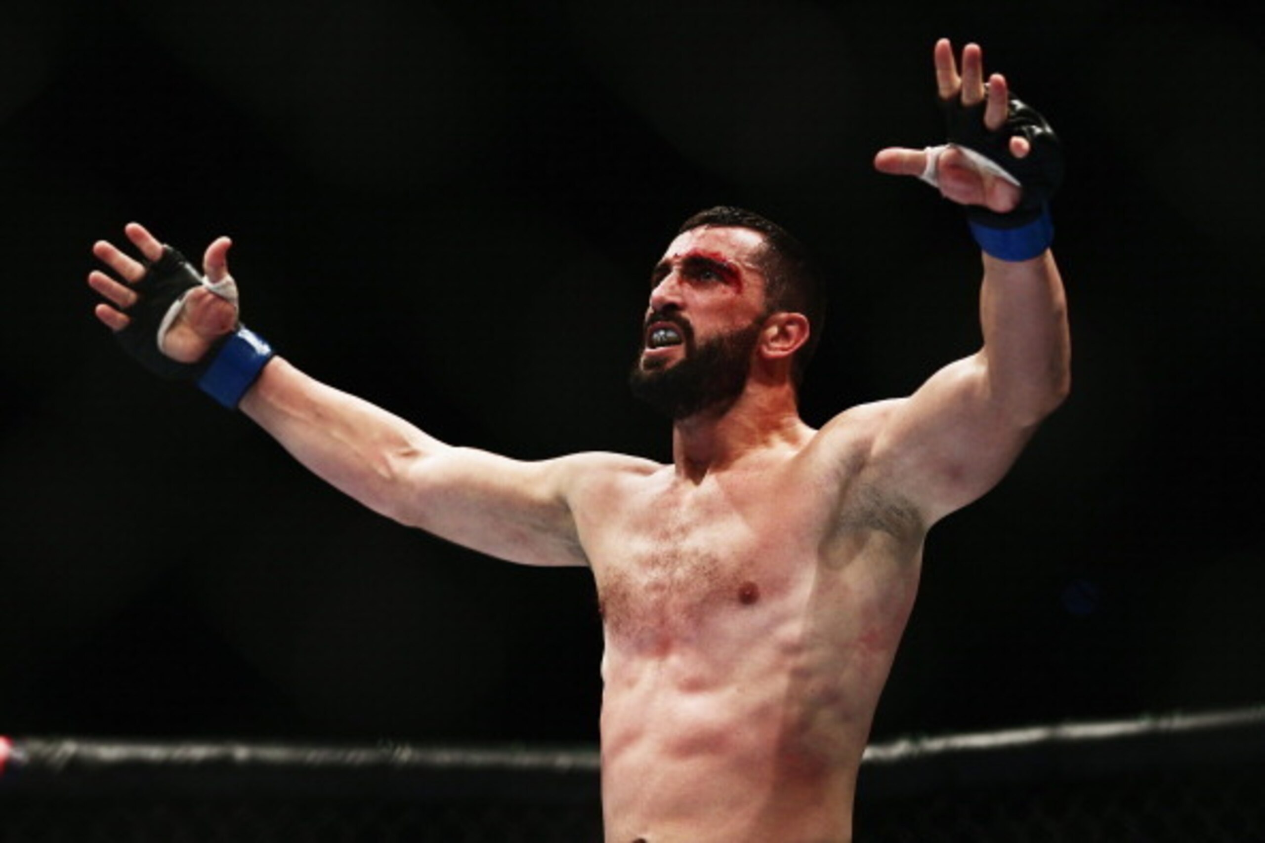 AUCKLAND, NEW ZEALAND - JUNE 28: Vic Grujic of Australia celebrates after winning the UFC Welterweight bout between Vic Grujic of Australia and Chris Indich of Australia on June 28, 2014 in Auckland, New Zealand. (Photo by Hannah Peters/Getty Images) AUCKLAND, NEW ZEALAND - JUNE 28: Vic Grujic of Australia celebrates after winning the UFC Welterweight bout between Vic Grujic of Australia and Chris Indich of Australia on June 28, 2014 in Auckland, New Zealand. (Photo by Hannah Peters/Getty Images)