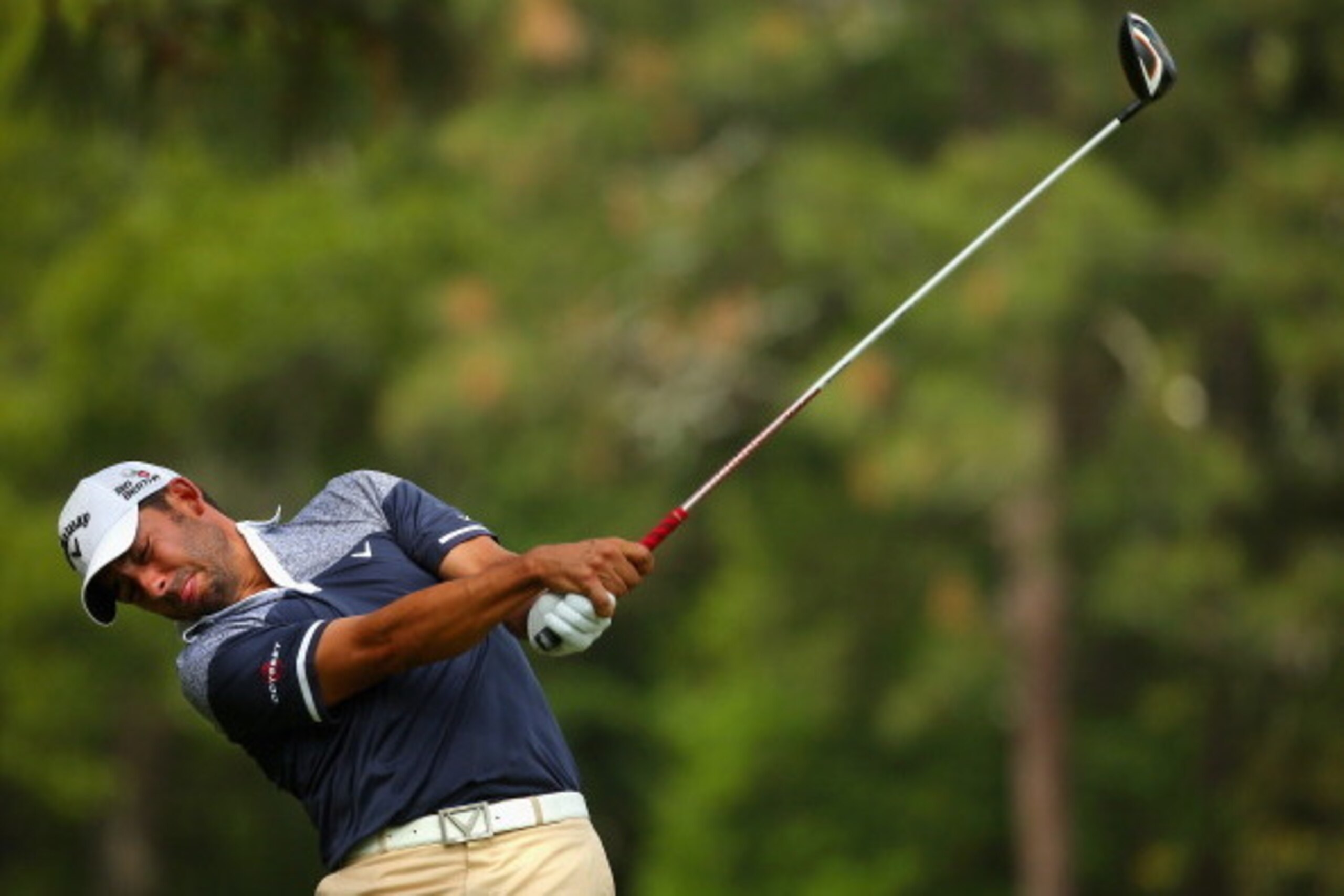 PINEHURST, NC - JUNE 12:  Pablo Larrazabal of Spain hits his tee shot on the second hole during the first round of the 114th U.S. Open at Pinehurst Resort & Country Club, Course No. 2 on June 12, 2014 in Pinehurst, North Carolina.  (Photo by Mike Ehrmann/