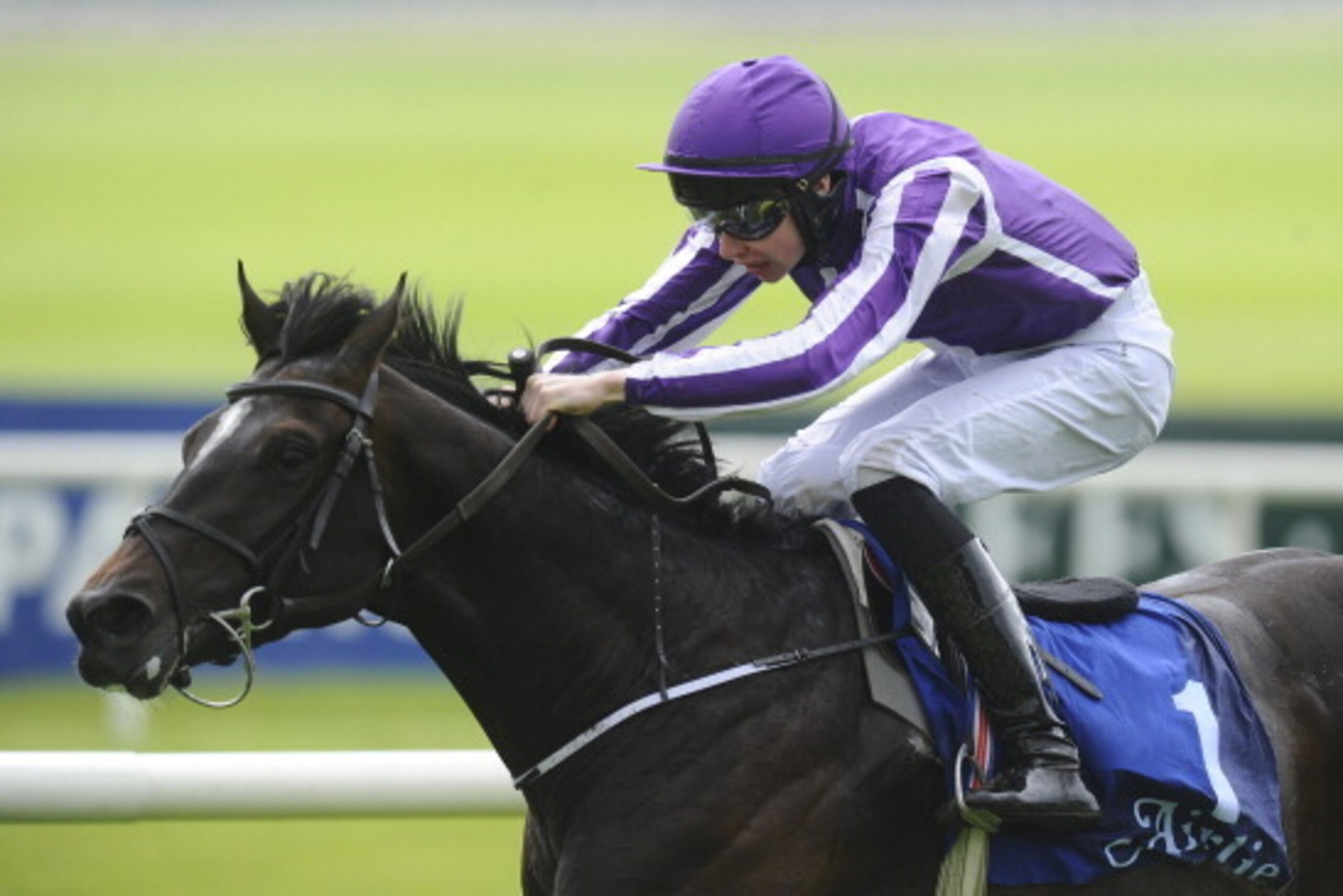 KILDARE, IRELAND - MAY 25:   Joseph O'Brien riding Adelaide win The Airlie Stud Gallinule Stakes at Curragh racecourse on May 25, 2014 in Kildare, Ireland. (Photo by Alan Crowhurst/Getty Images)