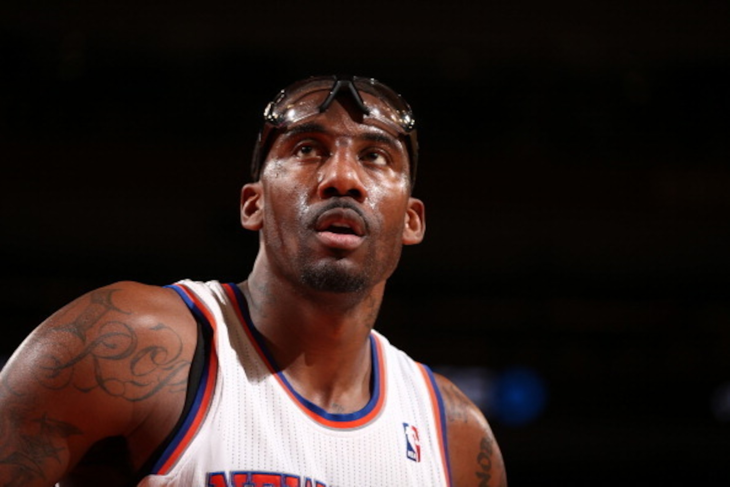 NEW YORK, NY - APRIL 4: Amar'e Stoudemire #1 of the New York Knicks during a game at Madison Square Garden in New York City. NOTE TO USER: User expressly acknowledges and agrees that, by downloading and or using this photograph, User is consenting to the NEW YORK, NY - APRIL 4: Amar'e Stoudemire #1 of the New York Knicks during a game at Madison Square Garden in New York City. NOTE TO USER: User expressly acknowledges and agrees that, by downloading and or using this photograph, User is consenting to the