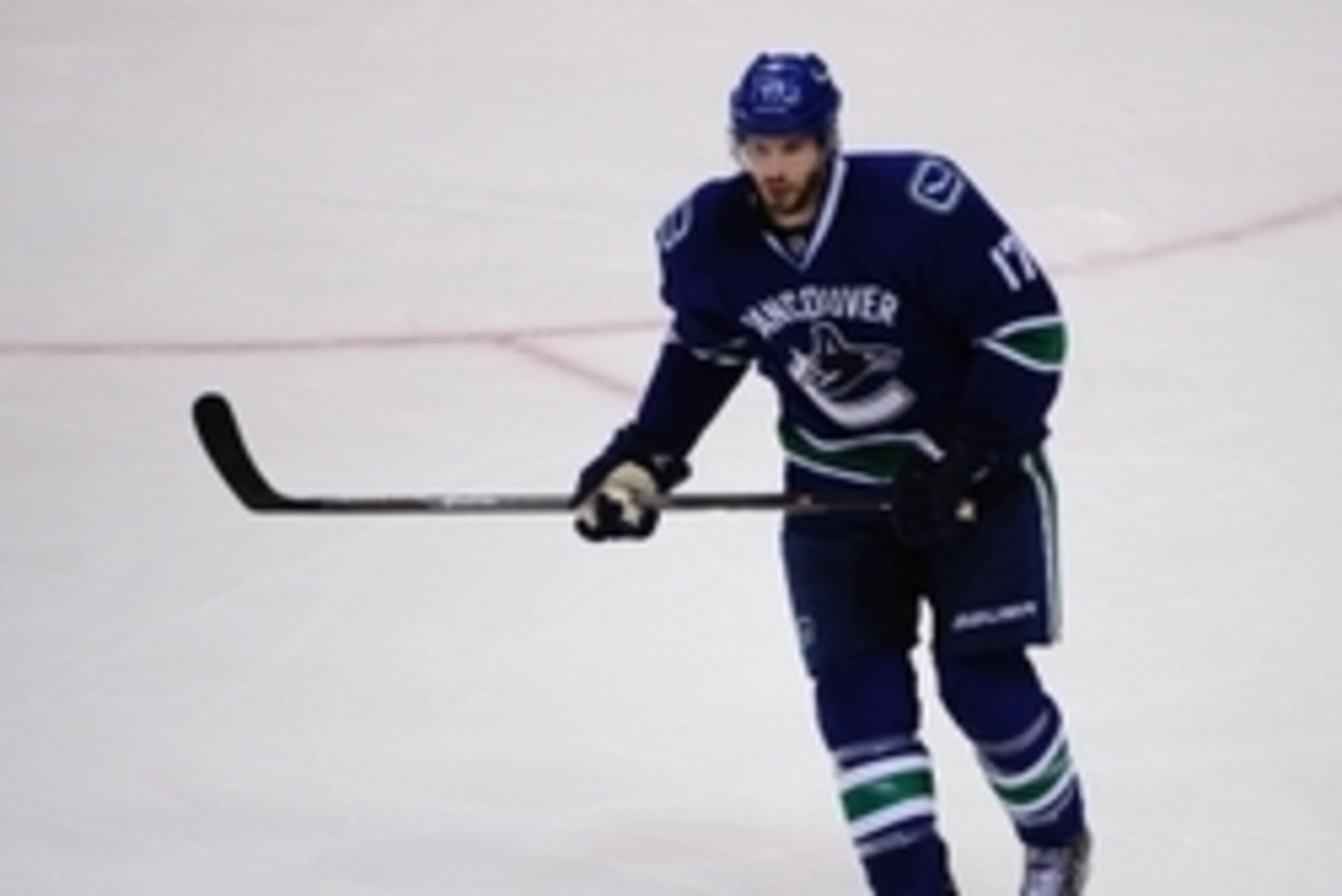 Apr 5, 2014; Vancouver, British Columbia, CAN; Vancouver Canucks forward Ryan Kesler (17) skates against the Los Angeles Kings during the second period at Rogers Arena. The Vancouver Canucks won 2-1. Mandatory Credit: Anne-Marie Sorvin-USA TODAY Sports