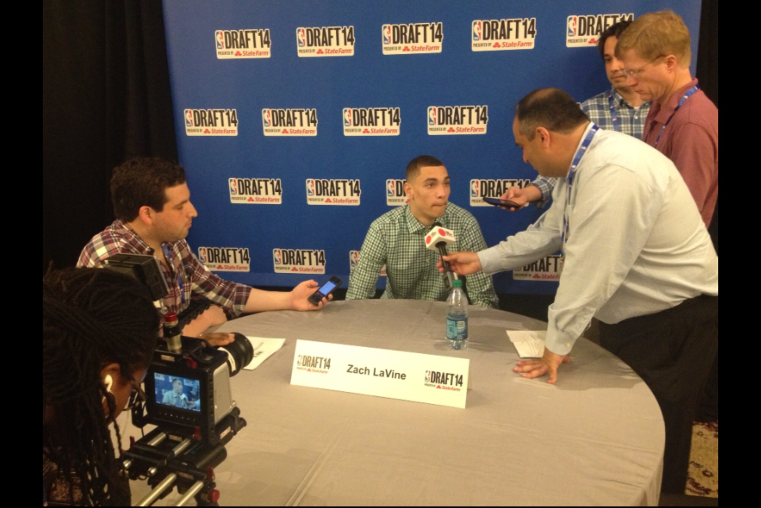 LaVine during media day at the Westin, the official NBA draft hotel.