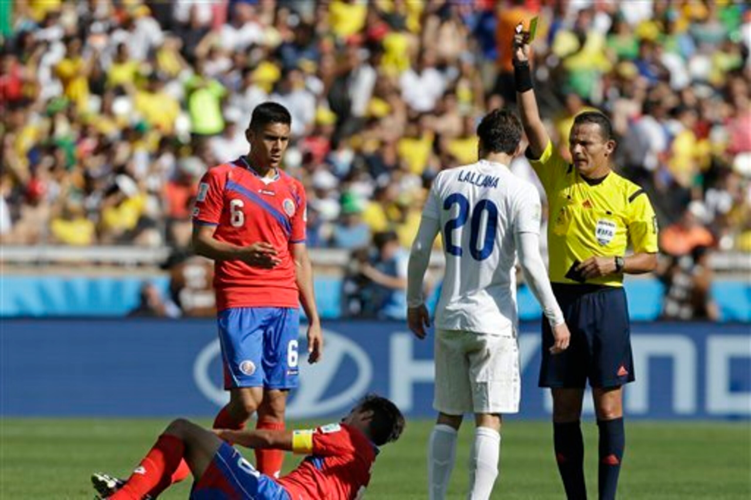 Haimoudi refereed England's 0-0 draw against Costa Rica