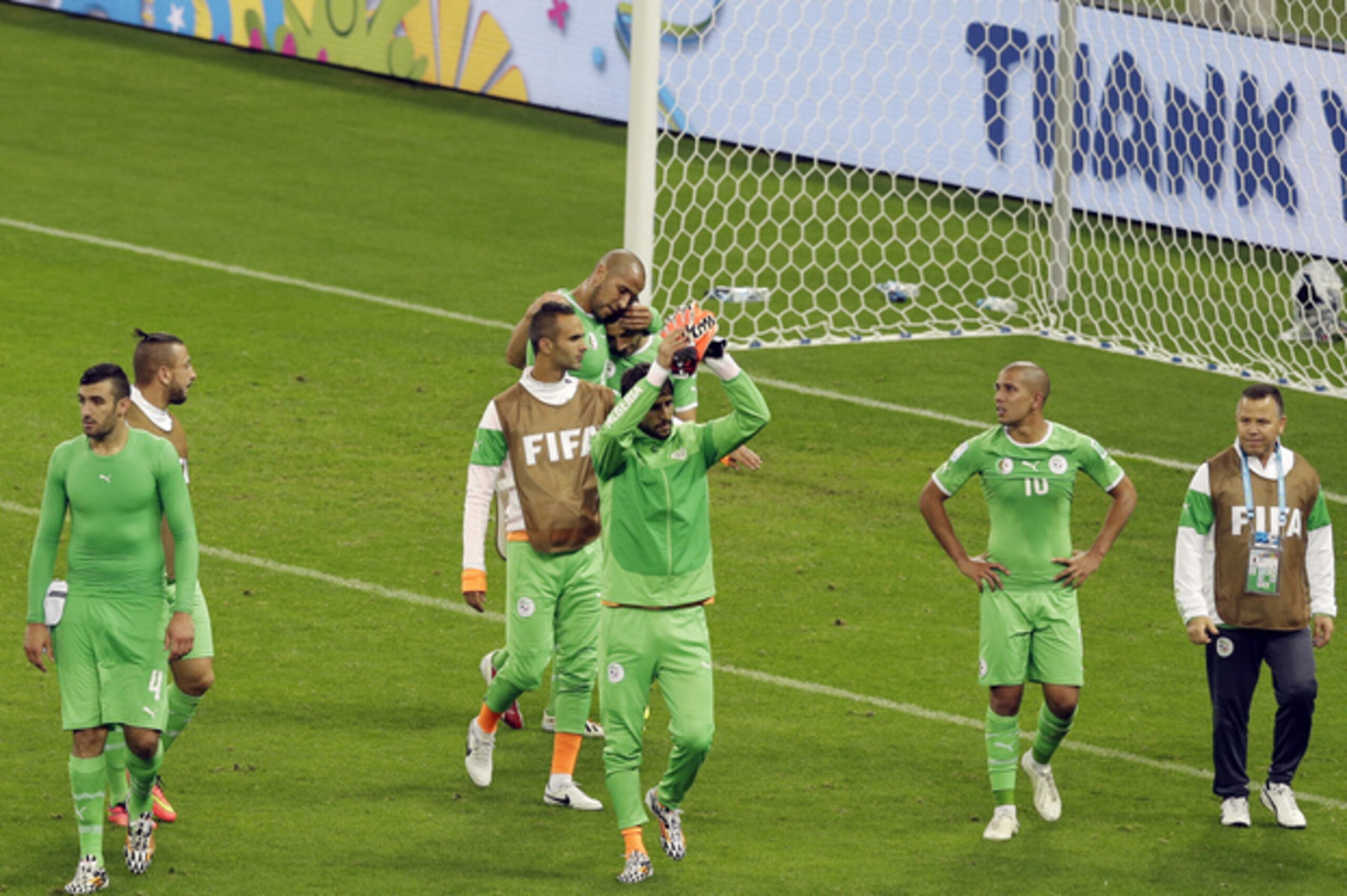 There was barely a noticeable gap between ALG and GER.