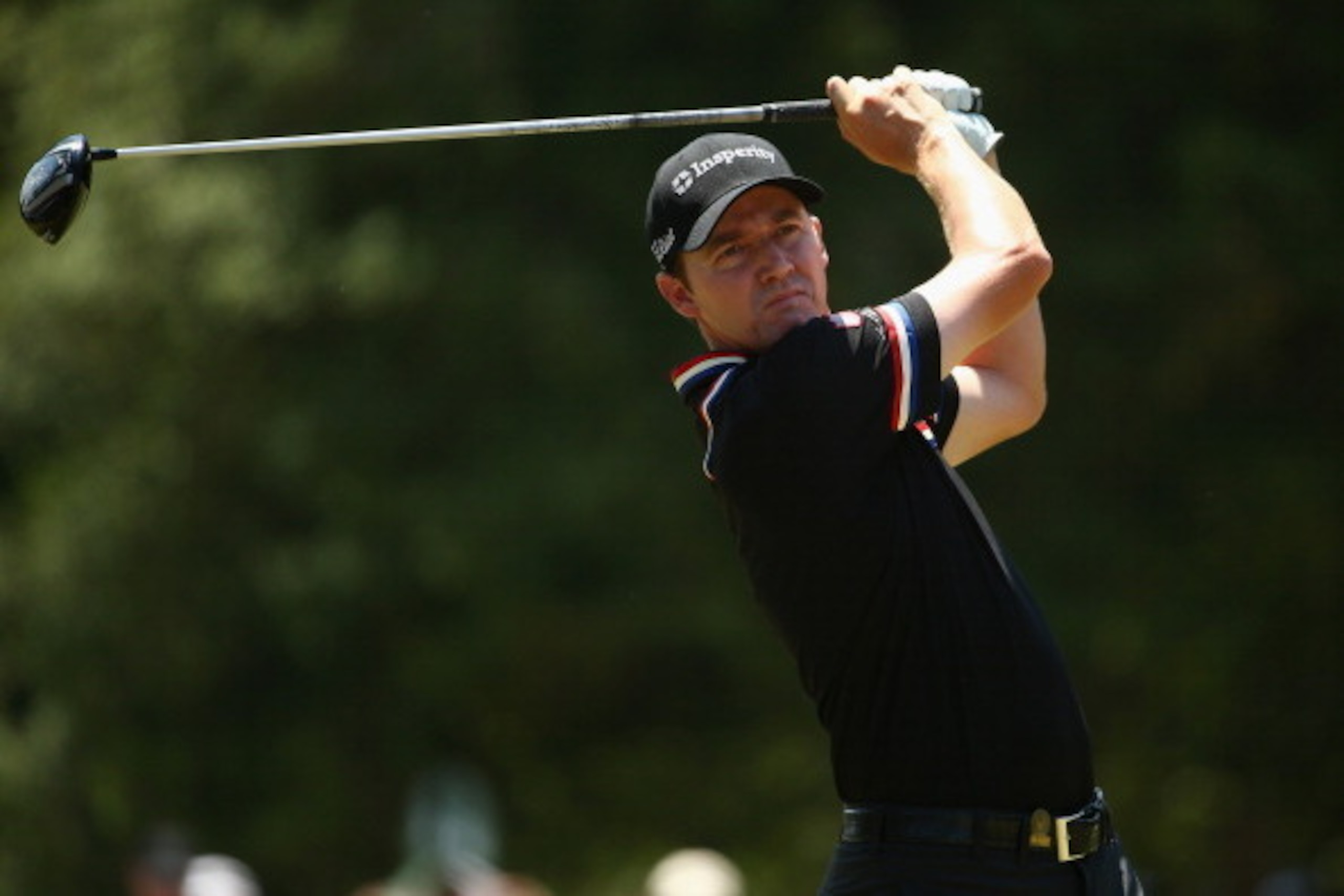 PINEHURST, NC - JUNE 15:  Jimmy Walker of the United States hits his tee shot on the third hole during the final round of the 114th U.S. Open at Pinehurst Resort & Country Club, Course No. 2 on June 15, 2014 in Pinehurst, North Carolina.  (Photo by Street