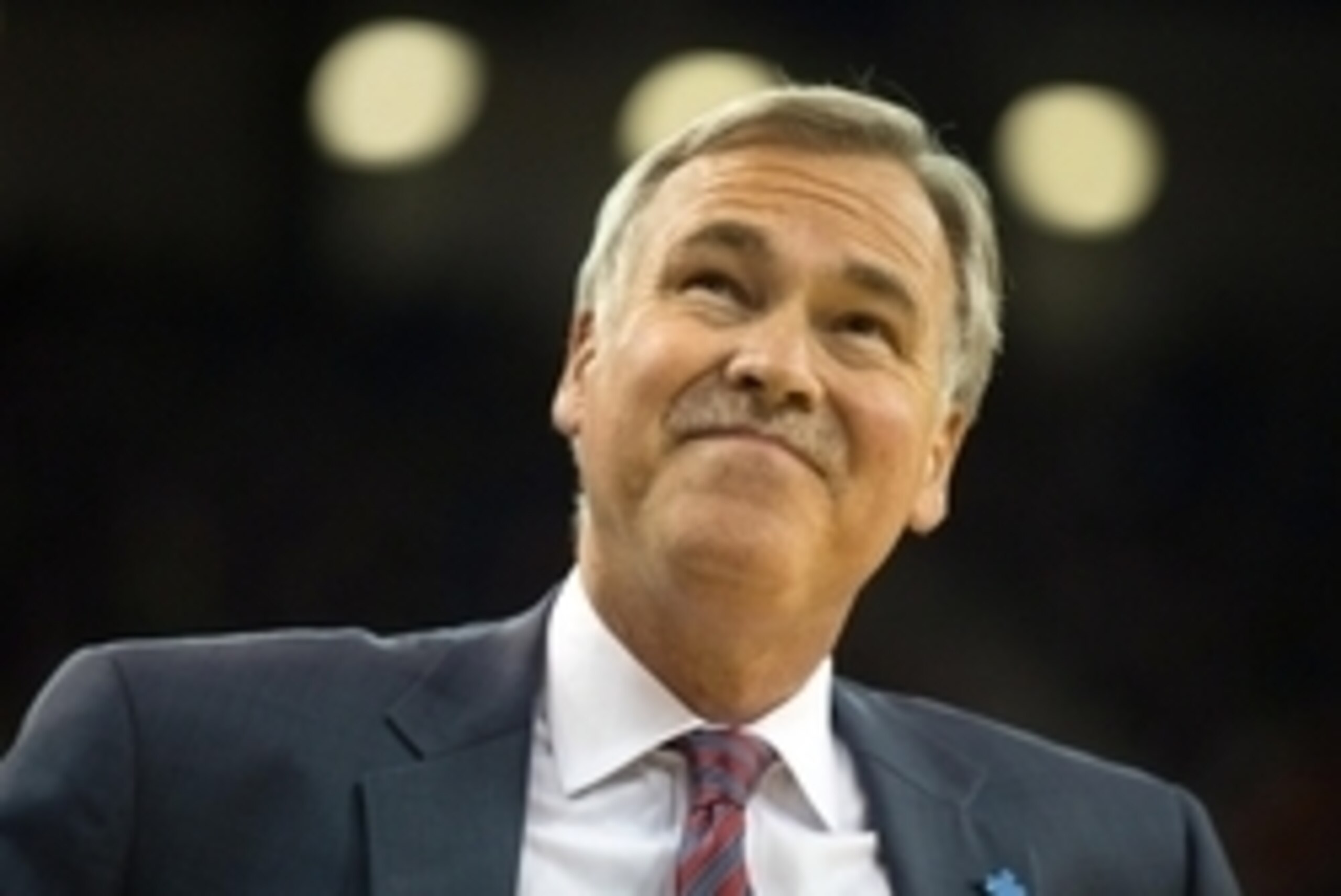 Apr 2, 2014; Sacramento, CA, USA; Los Angeles Lakers head coach Mike D'Antoni between plays against the Sacramento Kings during the third quarter at Sleep Train Arena. The Sacramento Kings defeated the Los Angeles Lakers 107-102. Mandatory Credit: Kelley 