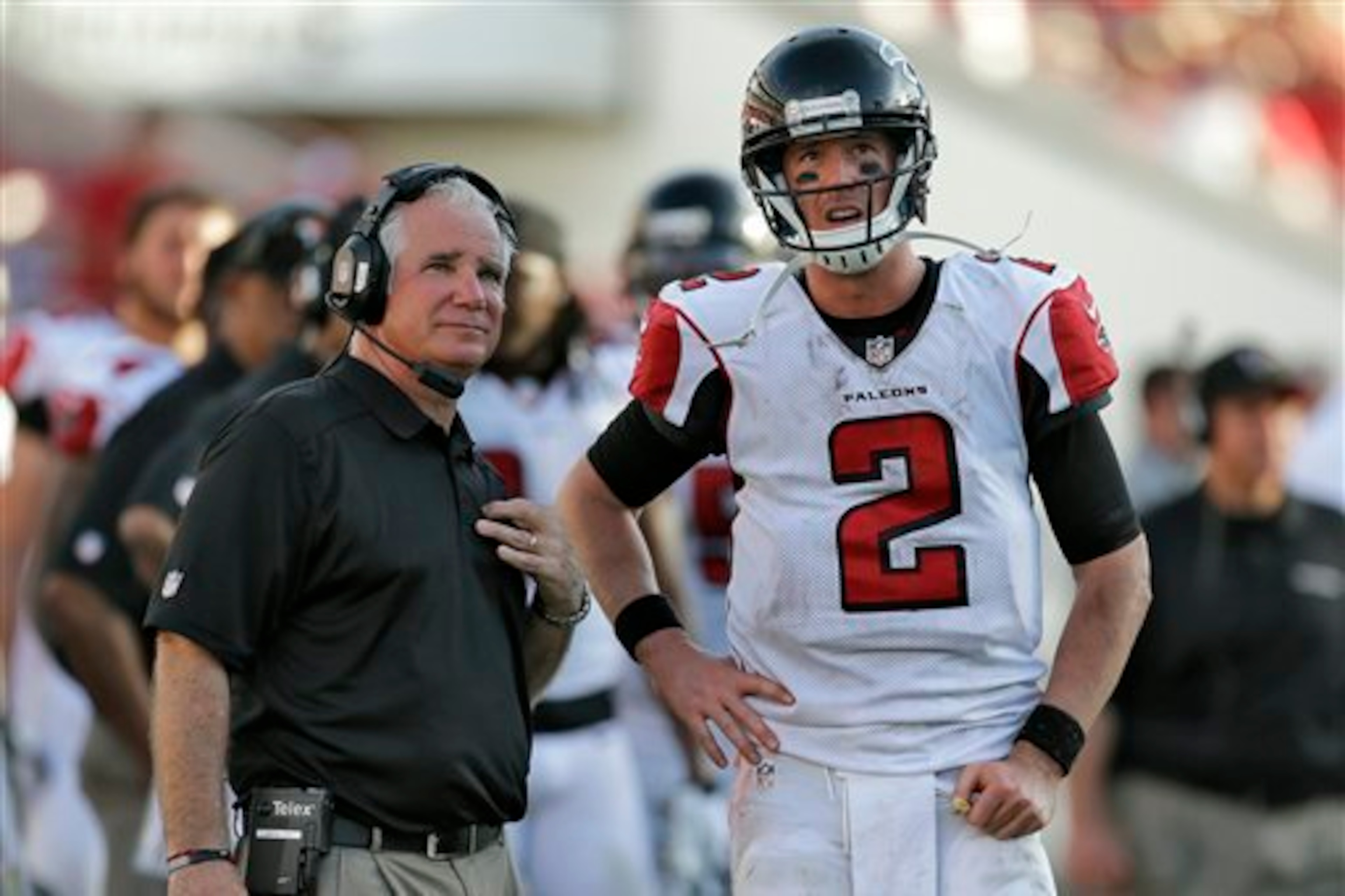 Mike Smith's Falcons threw 68.7 percent of the time in 2013. Mike Smith's Falcons threw 68.7 percent of the time in 2013.