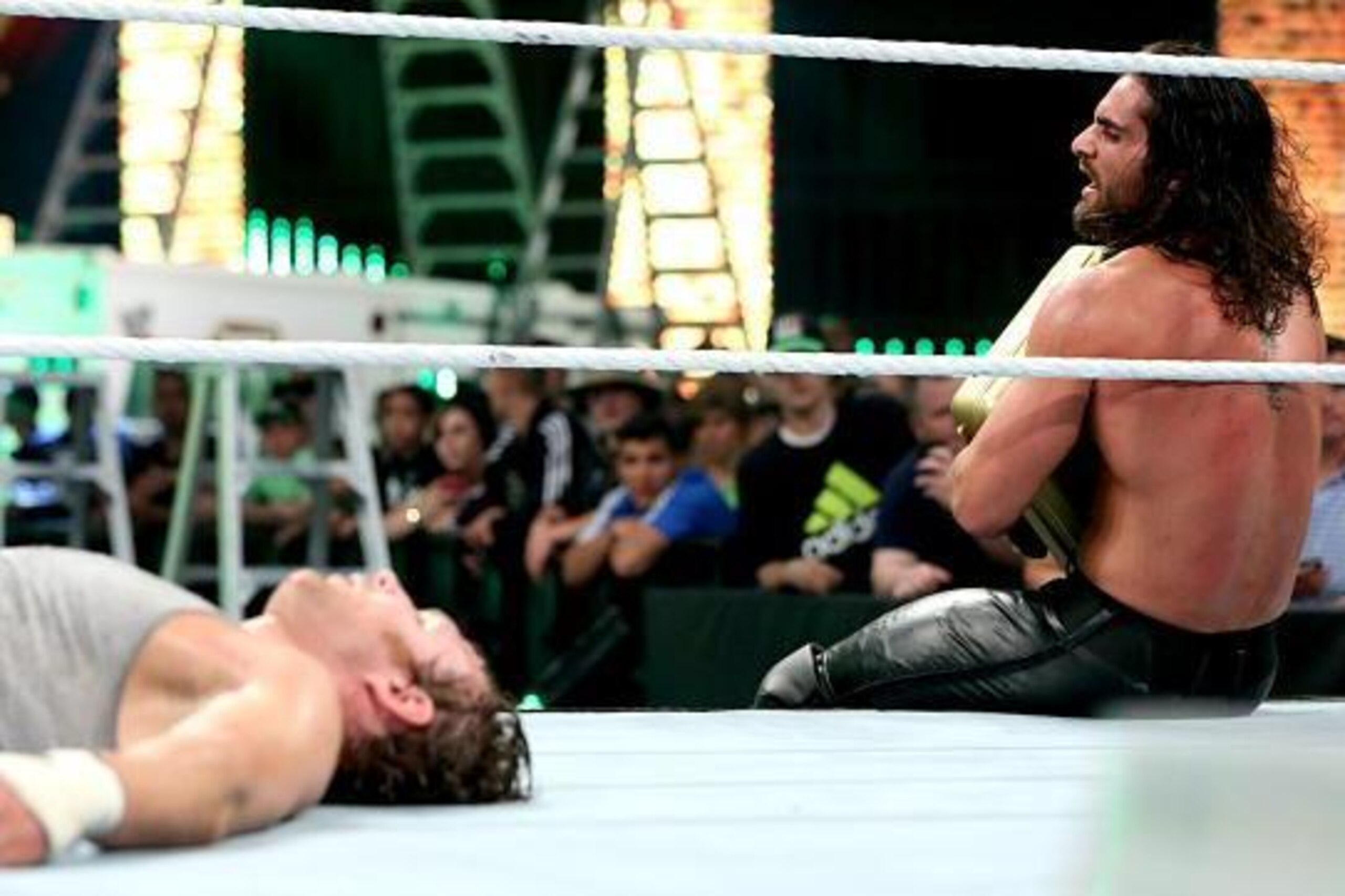 Seth Rollins and Dean Ambrose at Money in the Bank