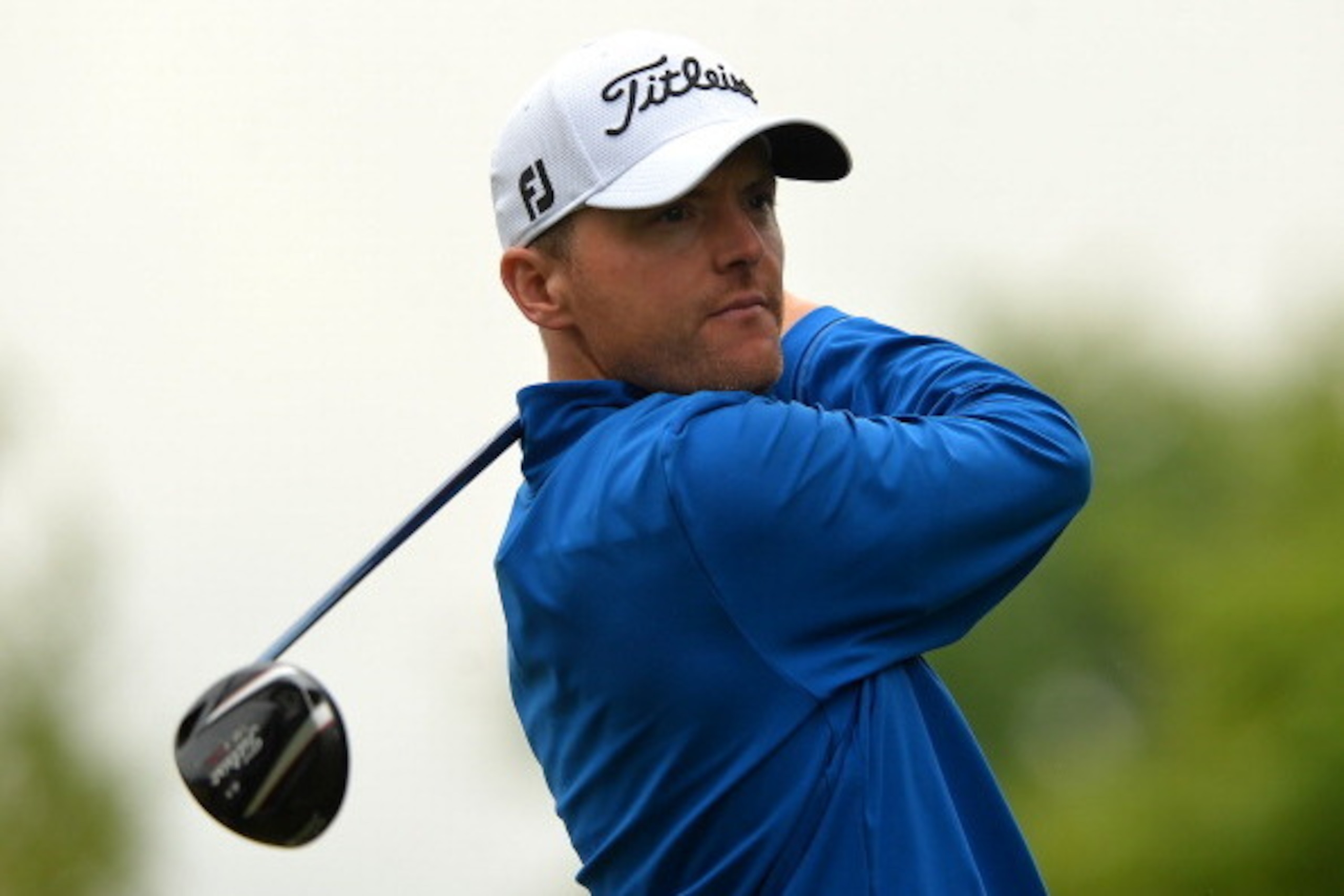 COLOGNE, GERMANY - June 29 : Michael Hoey of Northern Ireland in action during the fourth round of the BMW International Open at Golf Club Gut Larchenhof on June 29, 2014 in Cologne, Germany. (Photo by Mark Runnacles/Getty Images)