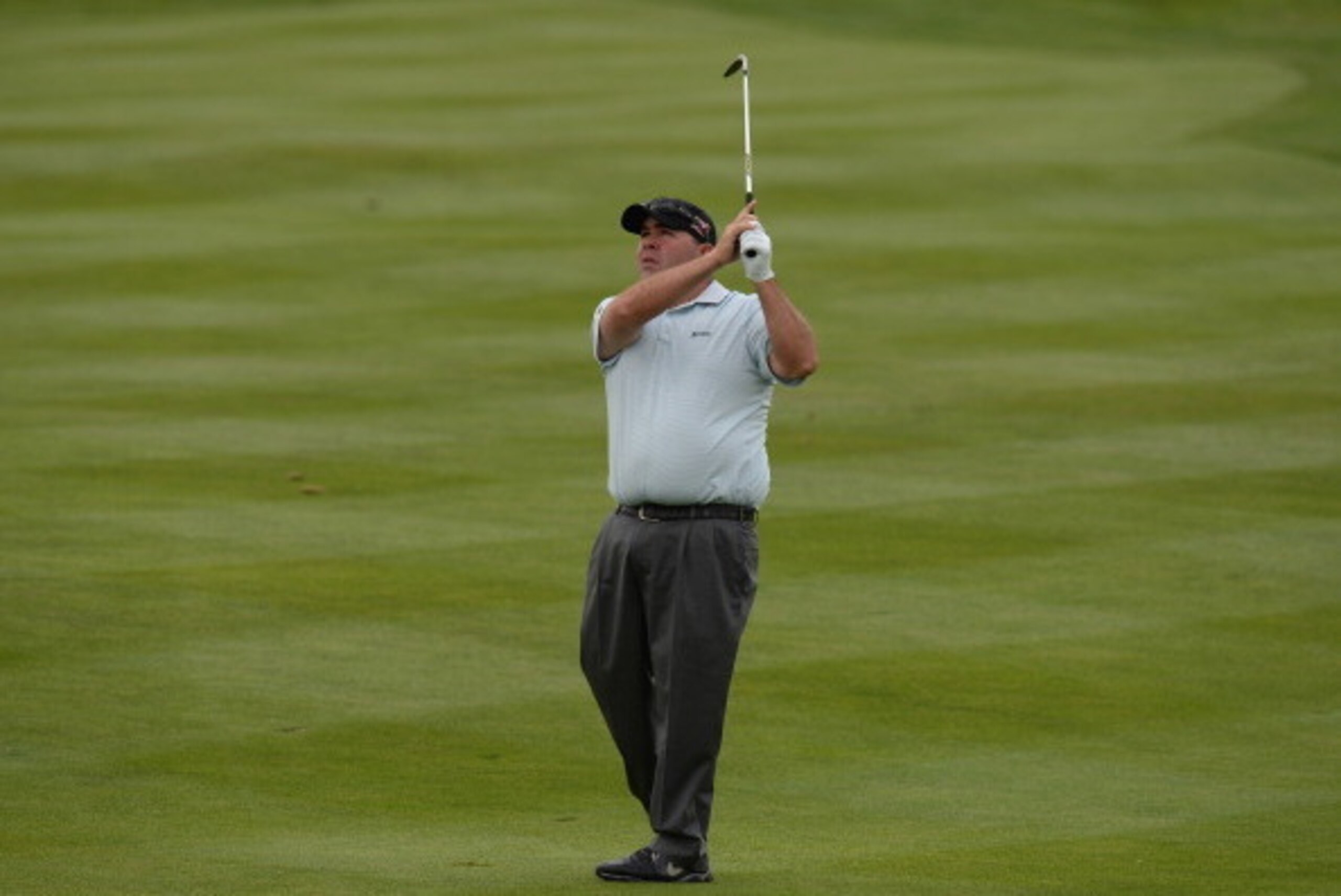 PARIS, FRANCE - JULY 04:  Kevin Stadler of USA  plays his second shot on the 15th fairway  during the Alstom Open de France - Day Two at Le Golf National on July 4, 2014 in Paris, France.  (Photo by Tony Marshall/Getty Images)