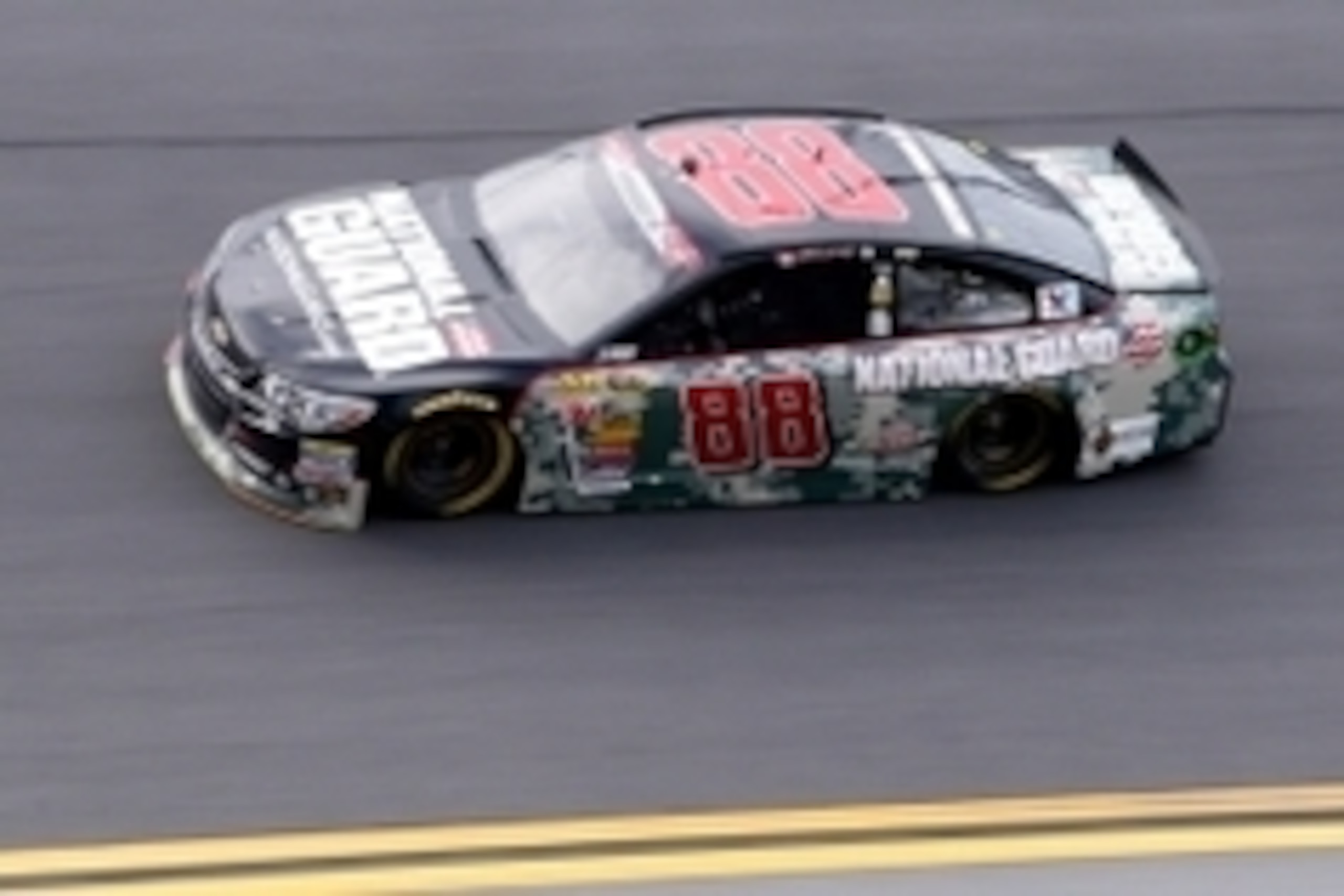Jul 3, 2014; Daytona Beach, FL, USA; NASCAR Sprint Cup Series driver Dale Earnhardt, Jr. (88) drives through turn four during practice for the Coke Zero 400 at Daytona International Speedway. Mandatory Credit: Rob Foldy-USA TODAY Sports Jul 3, 2014; Daytona Beach, FL, USA; NASCAR Sprint Cup Series driver Dale Earnhardt, Jr. (88) drives through turn four during practice for the Coke Zero 400 at Daytona International Speedway. Mandatory Credit: Rob Foldy-USA TODAY Sports