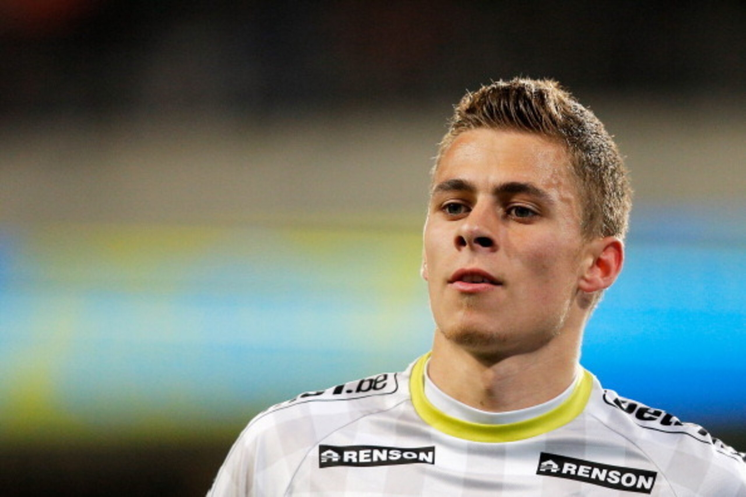 BRUSSELS, BELGIUM - APRIL 15:  Thorgan Hazard of Zulte in action during the Jupiler Pro League match between RSC Anderlecht and Zulte Waregem at Constant Vanden Stock Stadium on April 15, 2014 in Brussels, Belgium.  (Photo by Dean Mouhtaropoulos/Getty Ima