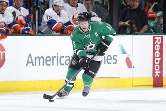 DALLAS, TX - JANUARY 12: Ray Whitney #13 of the Dallas Stars skates against the New York Islanders at the American Airlines Center on January 12, 2014 in Dallas, Texas. (Photo by Glenn James/NHLI via Getty Images)