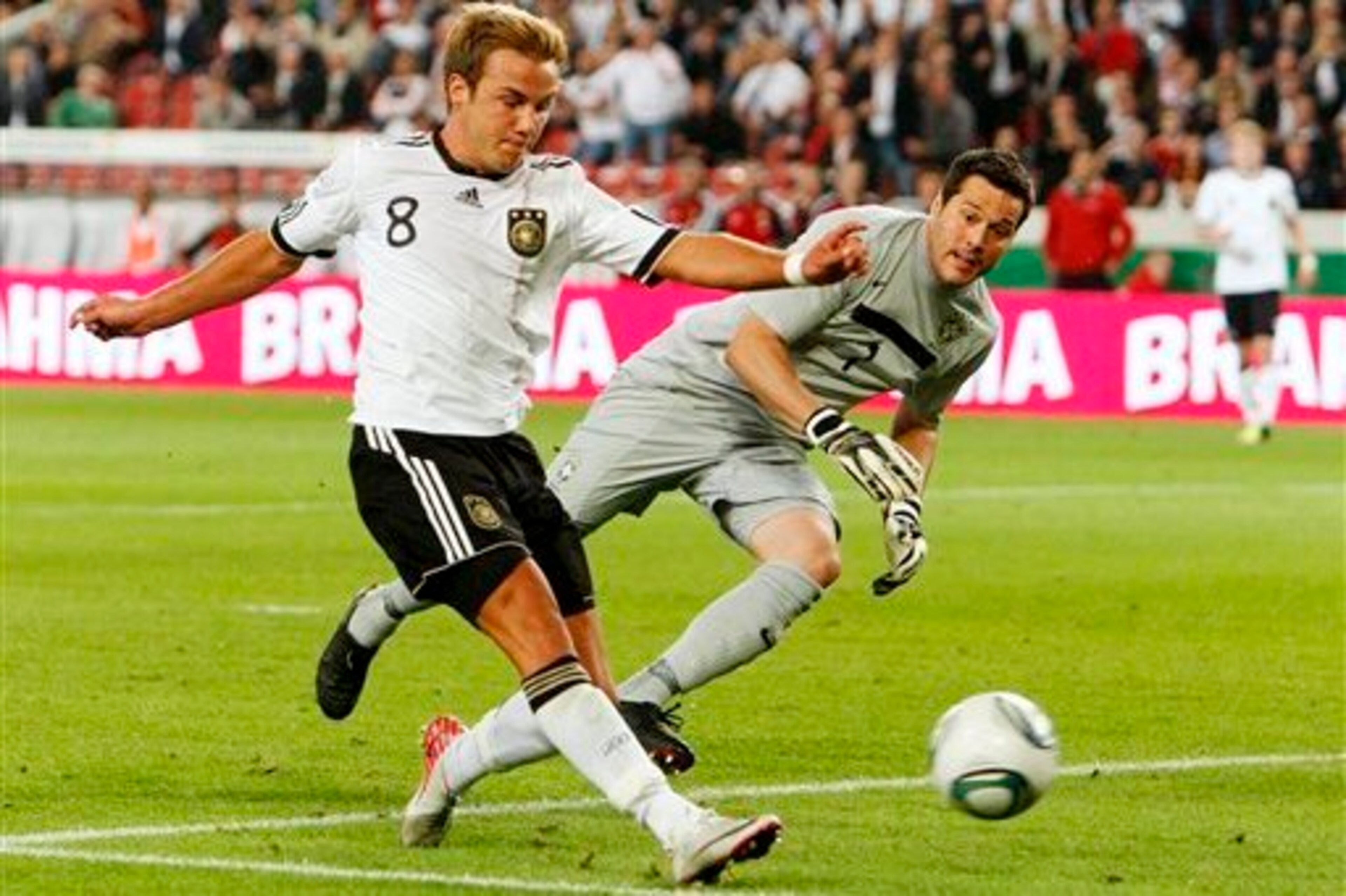 Mario Gotze upstaged Neymar in Germany's last meeting with Brazil. Mario Gotze upstaged Neymar in Germany's last meeting with Brazil.