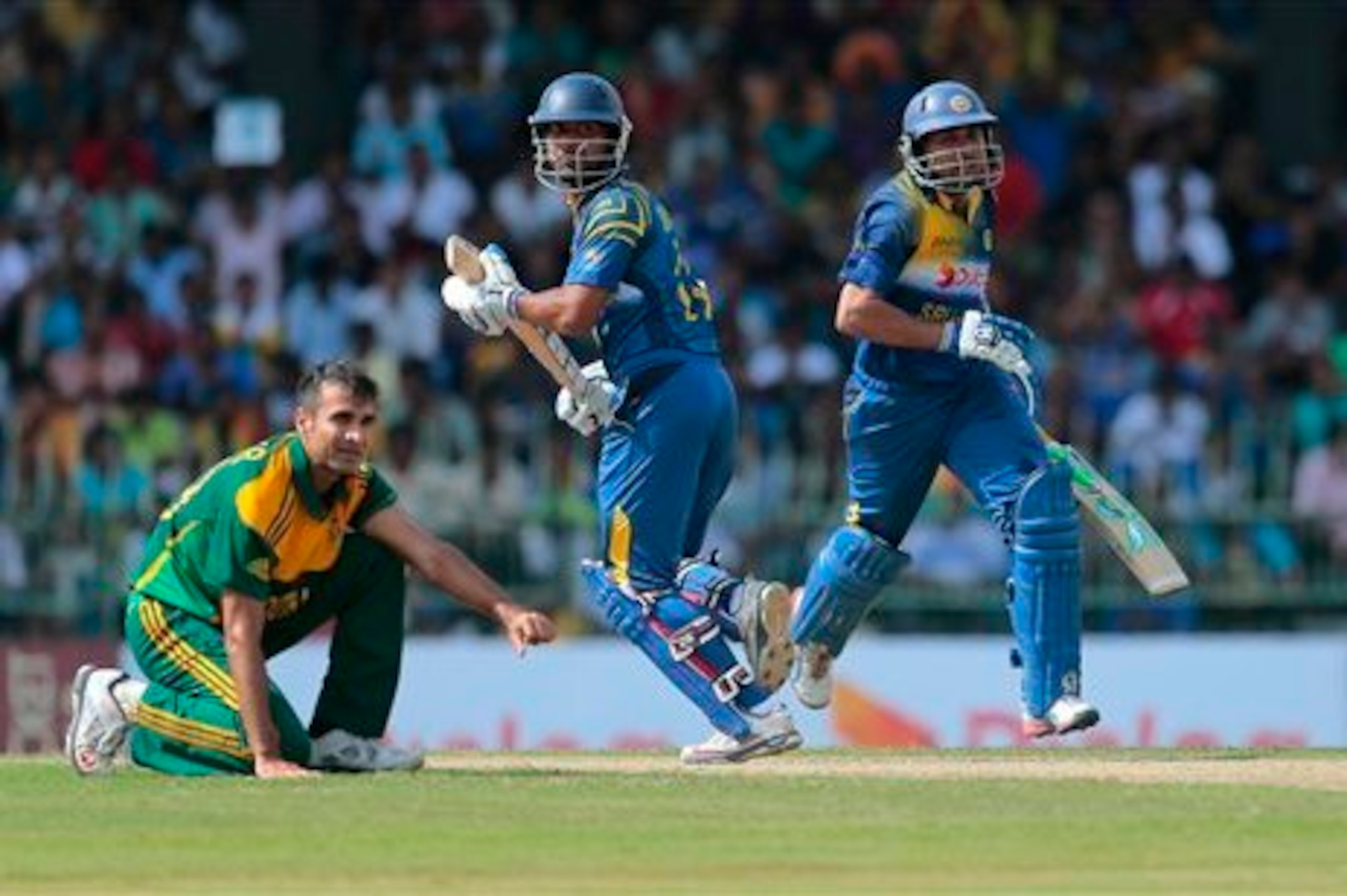 Kumar Sangakkara did his best to torment the South Africans.