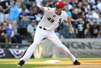 CHICAGO, IL - JULY 04: Chris Sale #49 of the Chicago White Sox pitches against the Seattle Mariners during the first inning on July 4, 2014 at U.S. Cellular Field in Chicago, Illinois. (Photo by David Banks/Getty Images)