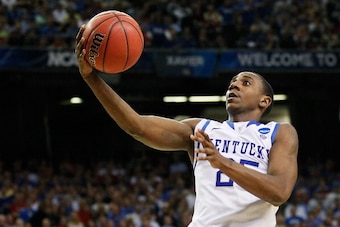 ATLANTA, GA - MARCH 23:  Marquis Teague #25 of the Kentucky Wildcats shoots against the Indiana Hoosiers during the 2012 NCAA Men's Basketball South Regional Semifinal game at the Georgia Dome on March 23, 2012 in Atlanta, Georgia.  (Photo by Kevin C. Cox