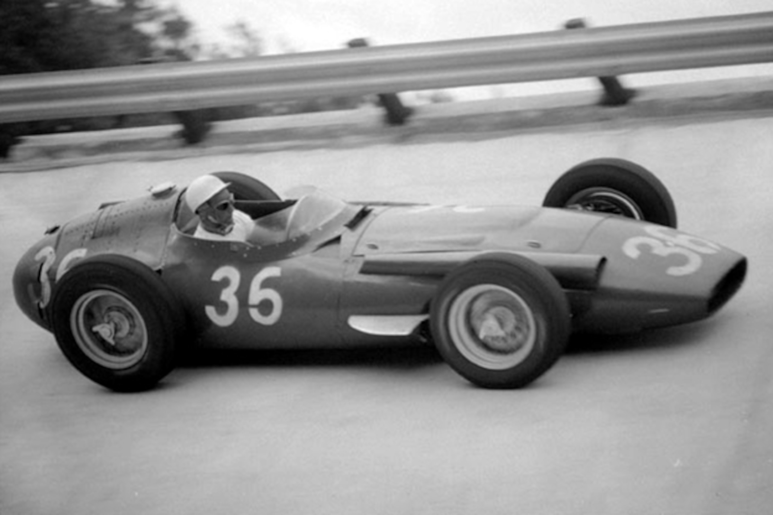 Stirling Moss at Monza in 1956.