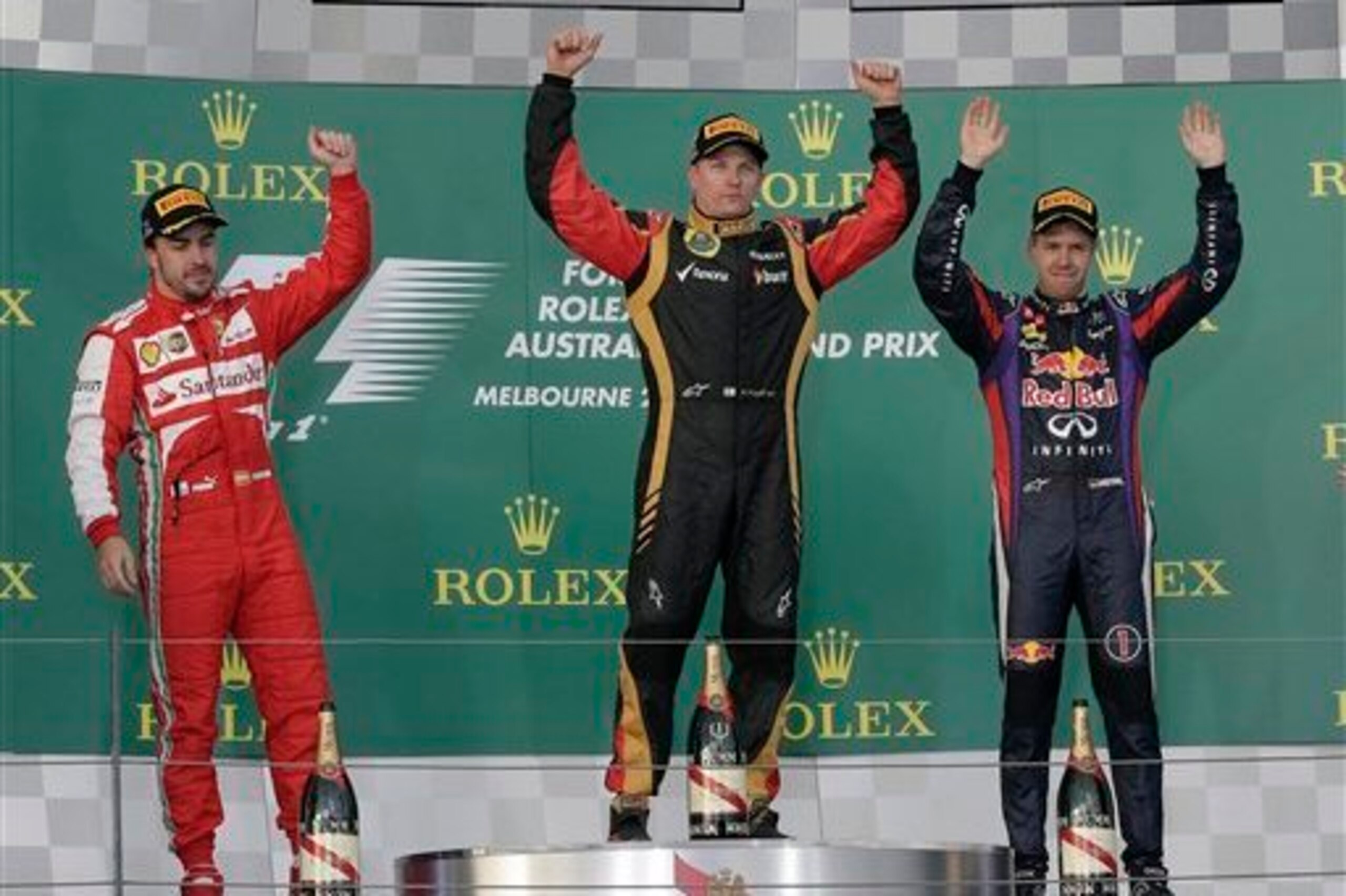 Raikkonen won the 2013 Australian GP for Lotus.
