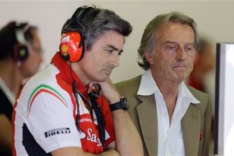 Mattiacci and Ferrari chairman Luca di Montezemolo.