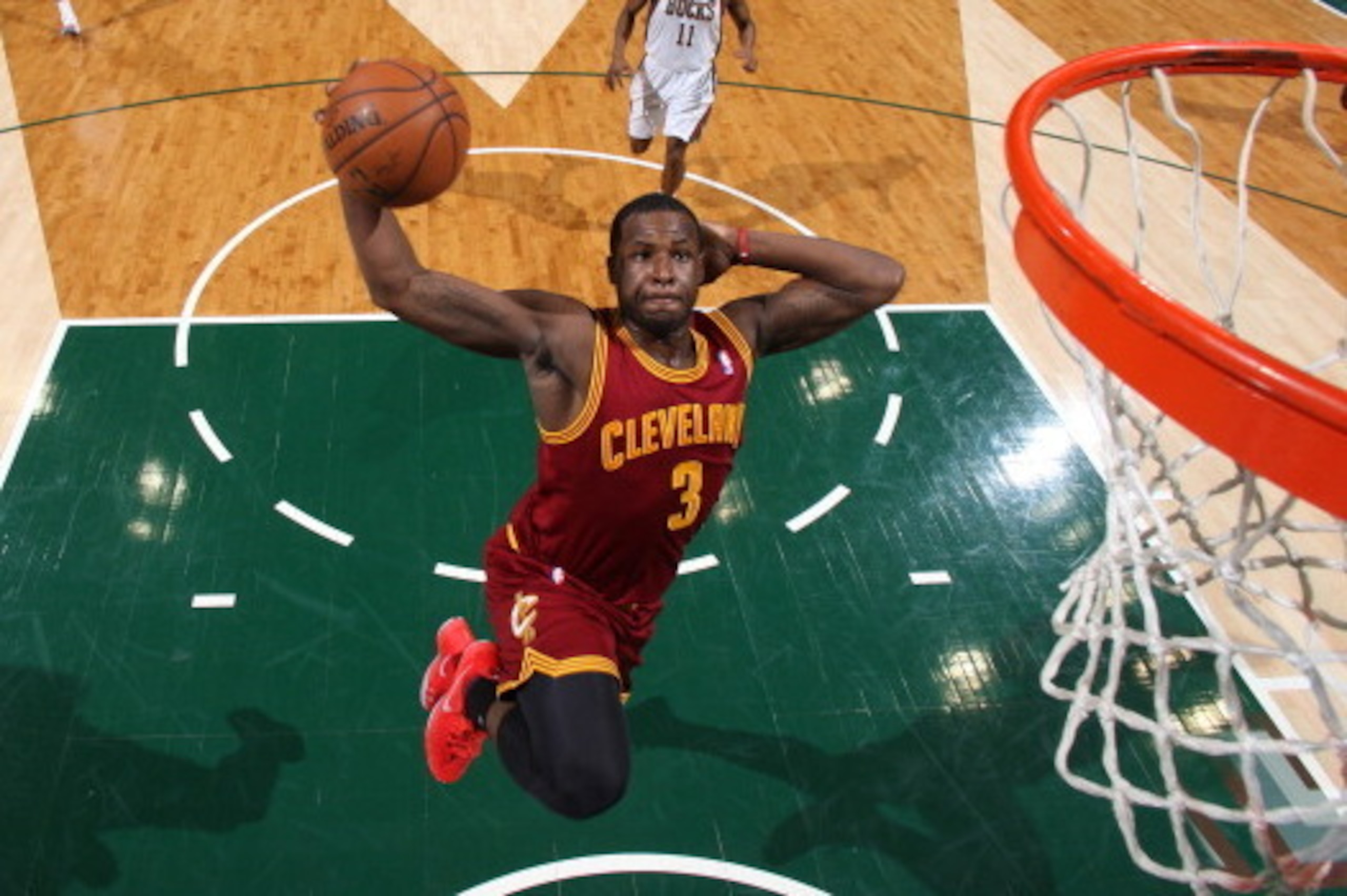 MILWAUKEE, WI - APRIL 11: Dion Waiters #3 of the Cleveland Cavaliers drives to the basket against the Milwaukee Bucks on April 11, 2014 at the BMO Harris Bradley Center in Milwaukee, Wisconsin. NOTE TO USER: User expressly acknowledges and agrees that, b MILWAUKEE, WI - APRIL 11: Dion Waiters #3 of the Cleveland Cavaliers drives to the basket against the Milwaukee Bucks on April 11, 2014 at the BMO Harris Bradley Center in Milwaukee, Wisconsin. NOTE TO USER: User expressly acknowledges and agrees that, b