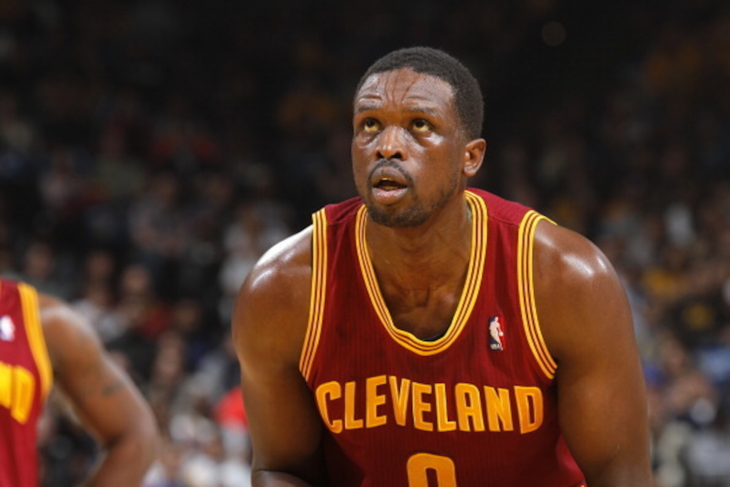 OAKLAND, CA - MARCH 14: Luol Deng #9 of the Cleveland Cavaliers in a game against the Golden State Warriors on March 14, 2014 at Oracle Arena in Oakland, California. NOTE TO USER: User expressly acknowledges and agrees that, by downloading and or using th