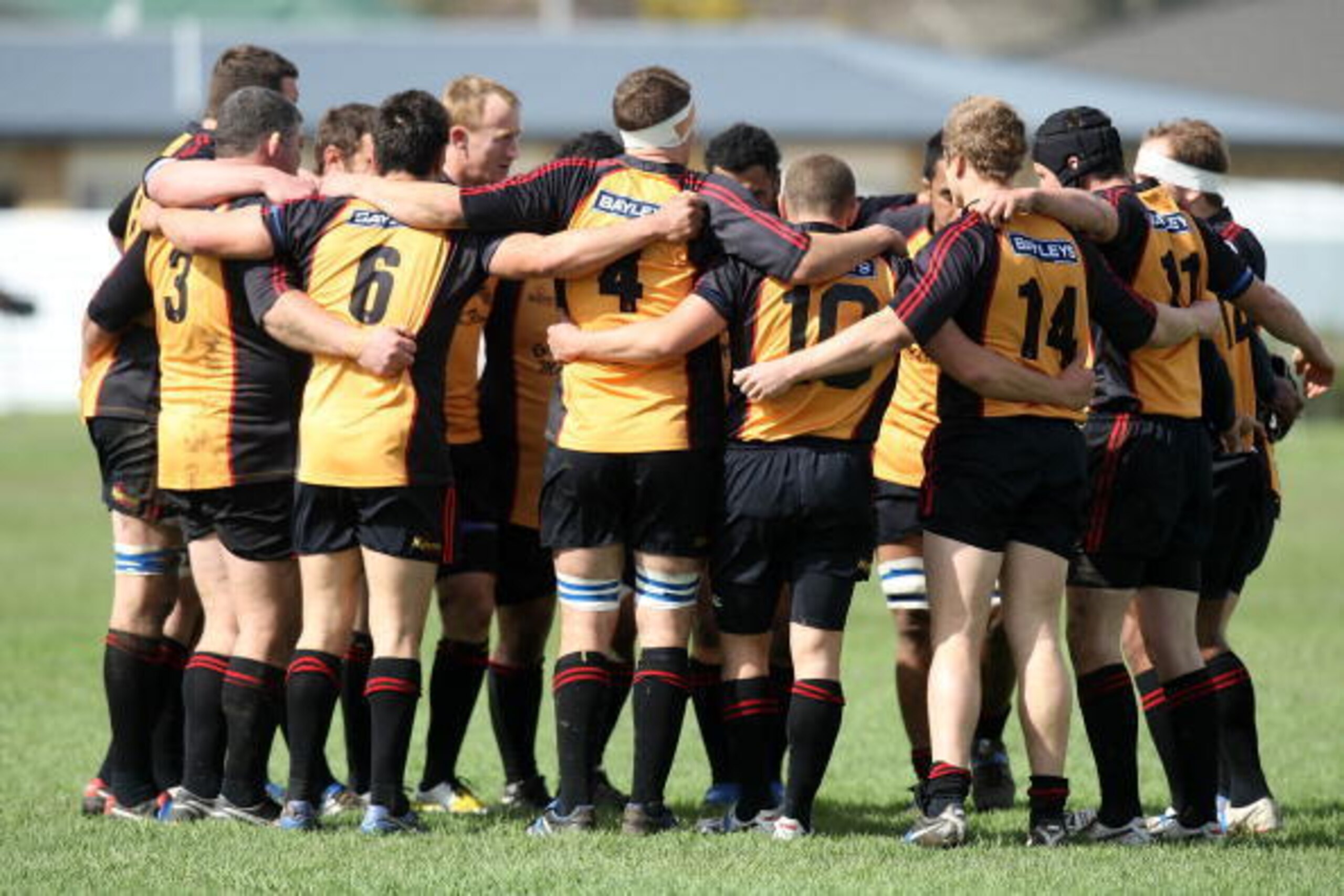 FOXTON, NEW ZEALAND - SEPTEMBER 18:    Thames Valley huddle during the Heartland Championship match between Horowhenua Kapiti and Thames Valley at East Field on September 18, 2010 in Foxton, New Zealand.  (Photo by Marty Melville/Getty Images)