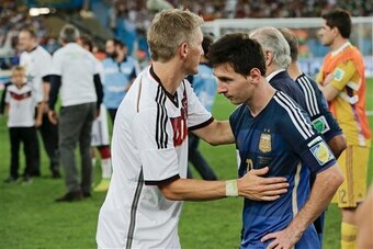 Schweinsteiger and Messi both had good moments in the final. Schweinsteiger and Messi both had good moments in the final.