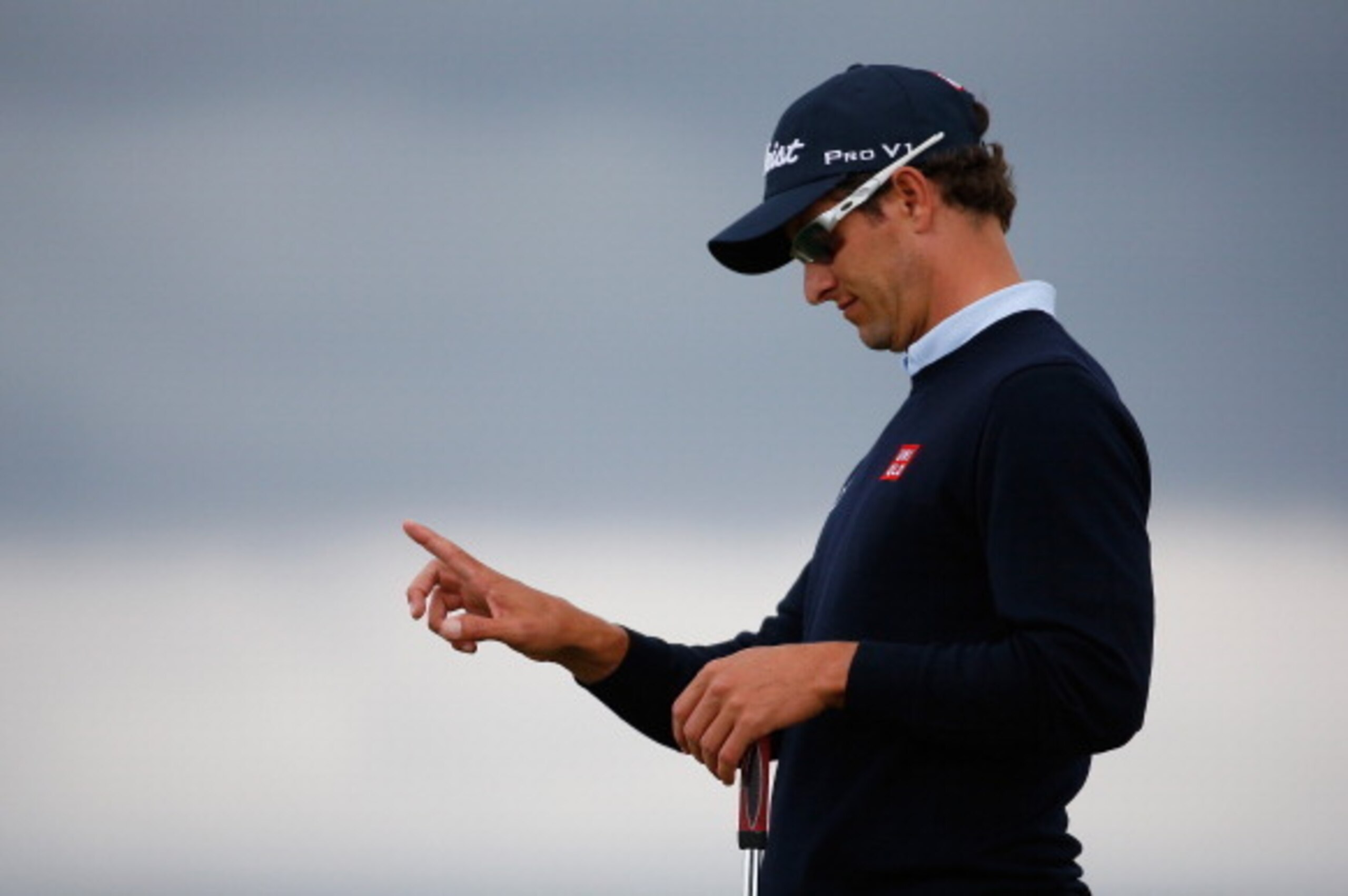 HOYLAKE, ENGLAND - JULY 14:  Adam Scott of Australia is seen during a practice round prior to the start of the 143rd Open Championship at Royal Liverpool on July 14, 2014 in Hoylake, England.  (Photo by Tom Pennington/Getty Images)