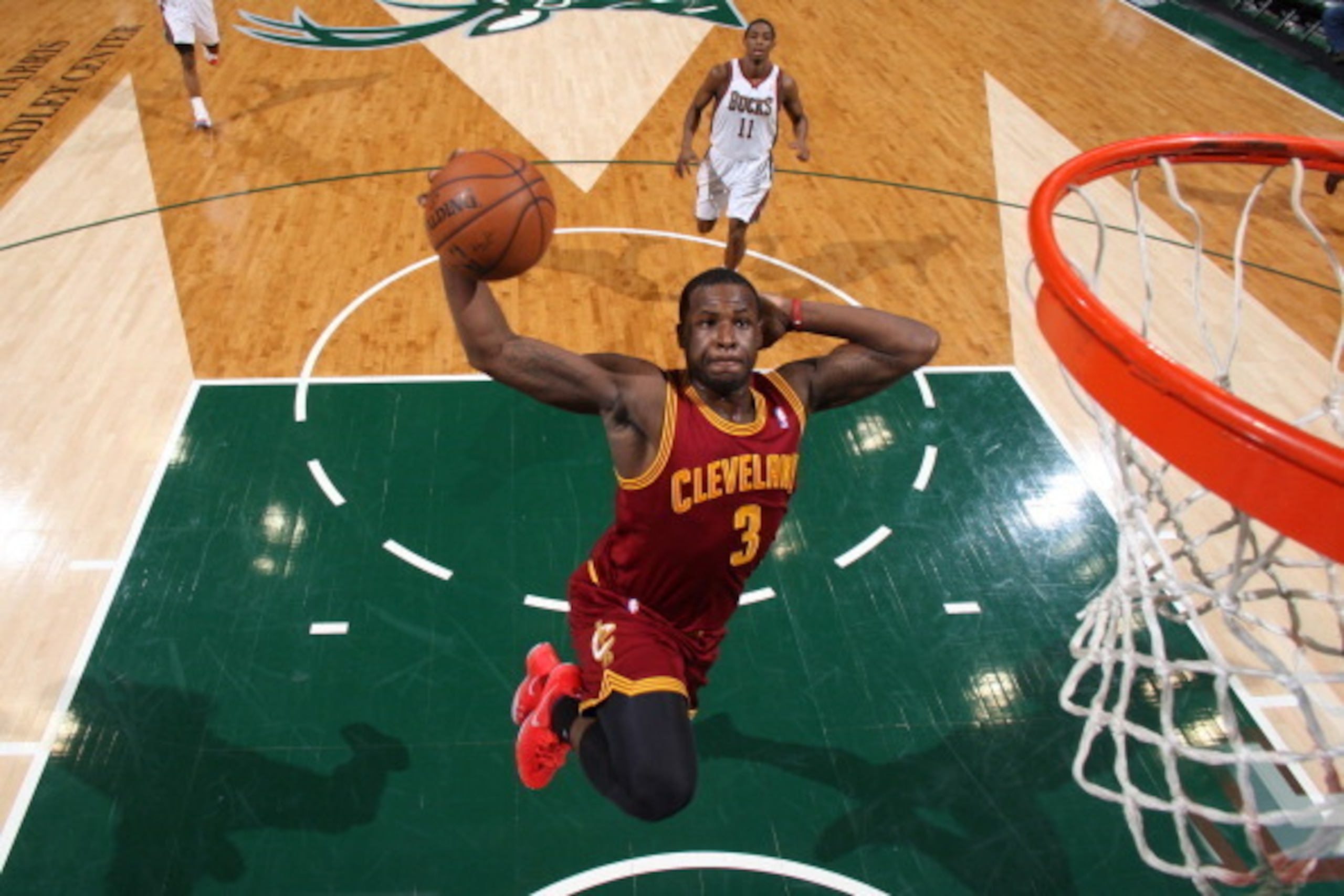 MILWAUKEE, WI - APRIL 11: Dion Waiters #3 of the Cleveland Cavaliers drives to the basket against the Milwaukee Bucks on April 11, 2014 at the BMO Harris Bradley Center in Milwaukee, Wisconsin. NOTE TO USER:  User expressly acknowledges and agrees that, b