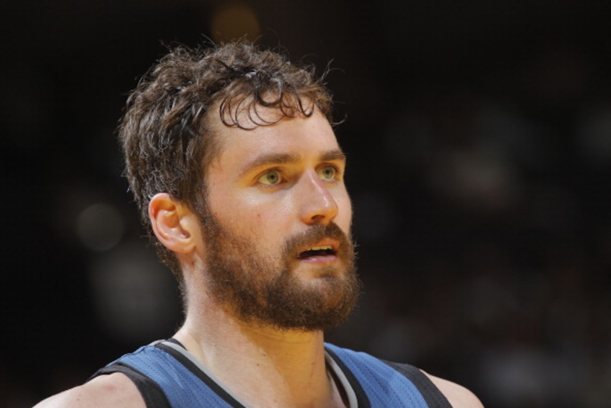 OAKLAND, CA - APRIL 14: Kevin Love #42 of the Minnesota Timberwolves during a game against the Golden State Warriors on April 14, 2014 at Oracle Arena in Oakland, California. NOTE TO USER: User expressly acknowledges and agrees that, by downloading and or OAKLAND, CA - APRIL 14: Kevin Love #42 of the Minnesota Timberwolves during a game against the Golden State Warriors on April 14, 2014 at Oracle Arena in Oakland, California. NOTE TO USER: User expressly acknowledges and agrees that, by downloading and or