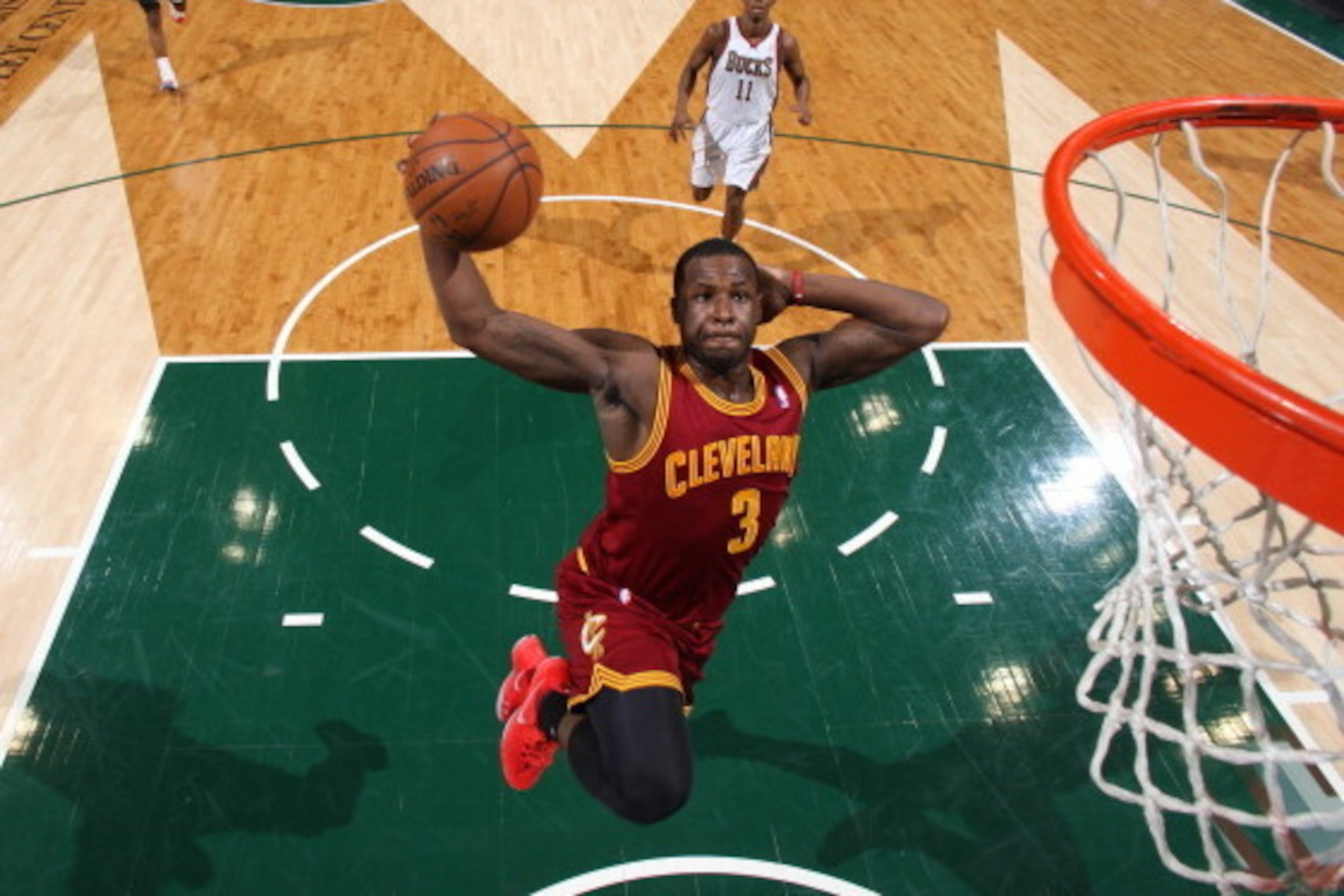 MILWAUKEE, WI - APRIL 11: Dion Waiters #3 of the Cleveland Cavaliers drives to the basket against the Milwaukee Bucks on April 11, 2014 at the BMO Harris Bradley Center in Milwaukee, Wisconsin. NOTE TO USER: User expressly acknowledges and agrees that, b MILWAUKEE, WI - APRIL 11: Dion Waiters #3 of the Cleveland Cavaliers drives to the basket against the Milwaukee Bucks on April 11, 2014 at the BMO Harris Bradley Center in Milwaukee, Wisconsin. NOTE TO USER: User expressly acknowledges and agrees that, b
