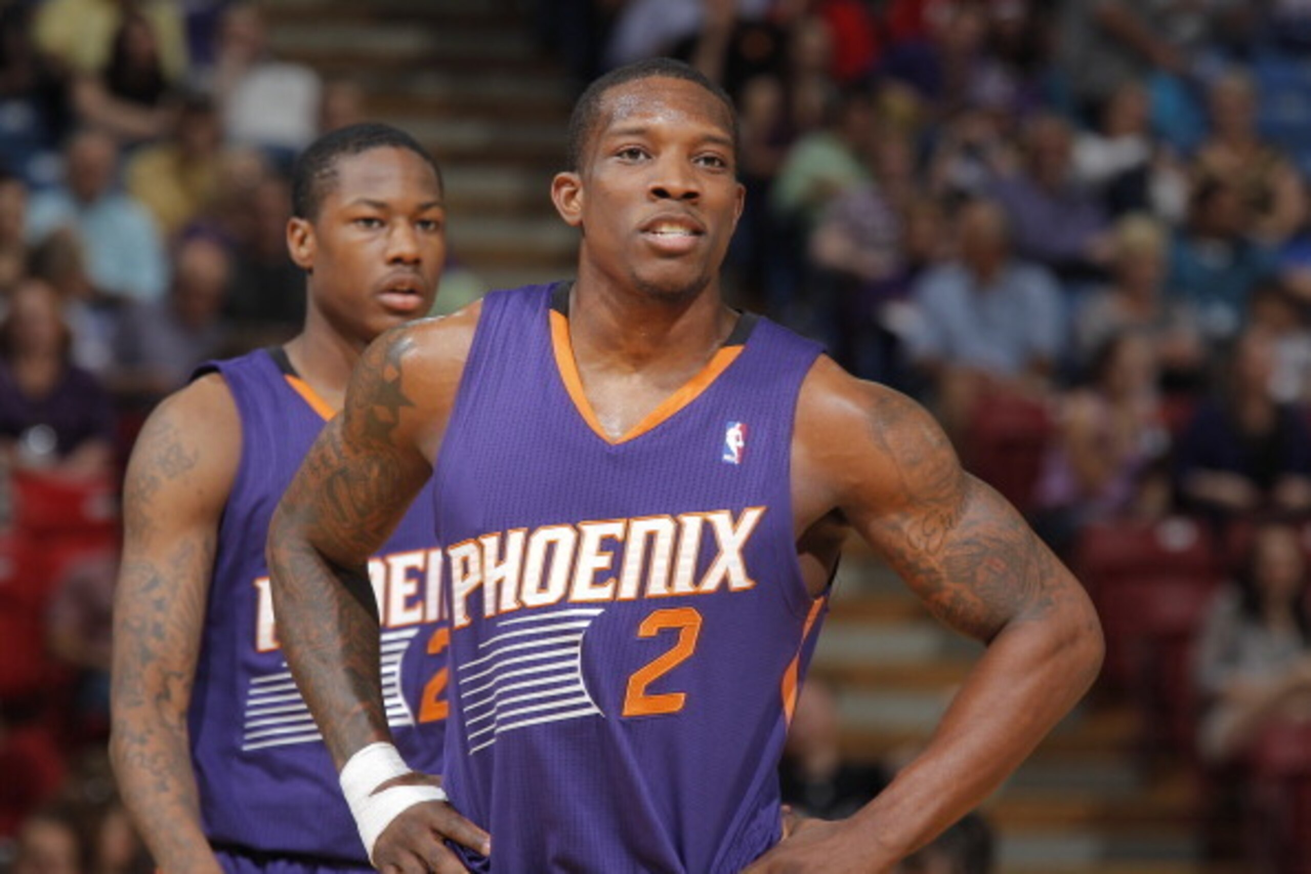 SACRAMENTO, CA - APRIL 16: Eric Bledsoe #2 of the Phoenix Suns in a game against the Sacramento Kings on April16, 2014 at Sleep Train Arena in Sacramento, California. NOTE TO USER: User expressly acknowledges and agrees that, by downloading and or using t
