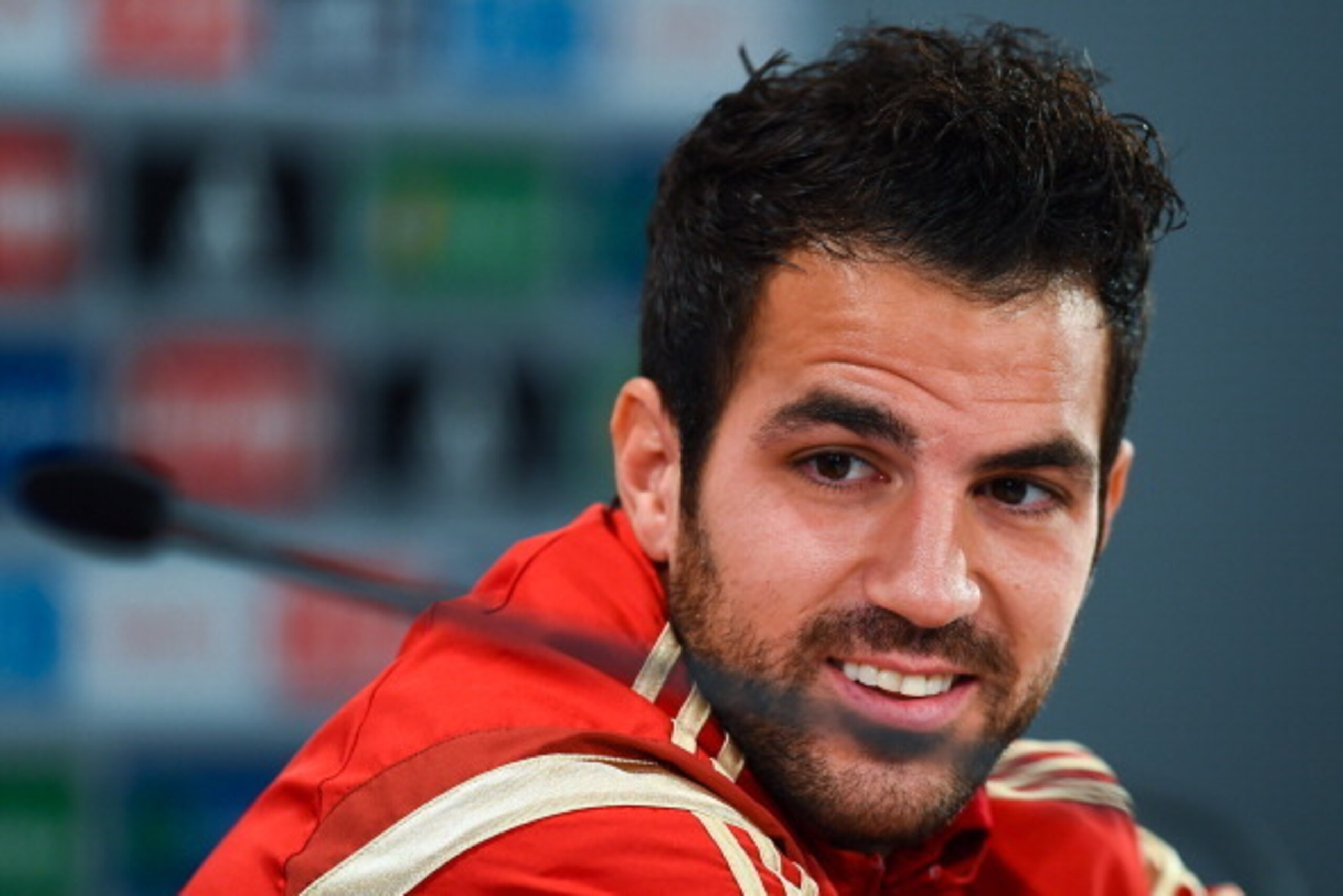 CURITIBA, BRAZIL - JUNE 15:  Cesc Fabregas of Spain faces the media during a Spain press conference at Centro de Entrenamiento do Caju on June 15, 2014 in Curitiba, Brazil.  (Photo by David Ramos/Getty Images)