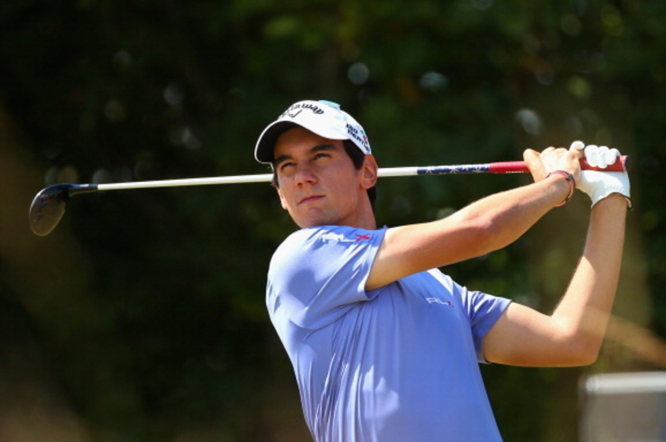 HOYLAKE, ENGLAND - JULY 17: Matteo Manassero of Italy tees off on the 18th hole during the first round of The 143rd Open Championship at Royal Liverpool on July 17, 2014 in Hoylake, England. (Photo by Mike Ehrmann/Getty Images) HOYLAKE, ENGLAND - JULY 17: Matteo Manassero of Italy tees off on the 18th hole during the first round of The 143rd Open Championship at Royal Liverpool on July 17, 2014 in Hoylake, England. (Photo by Mike Ehrmann/Getty Images)