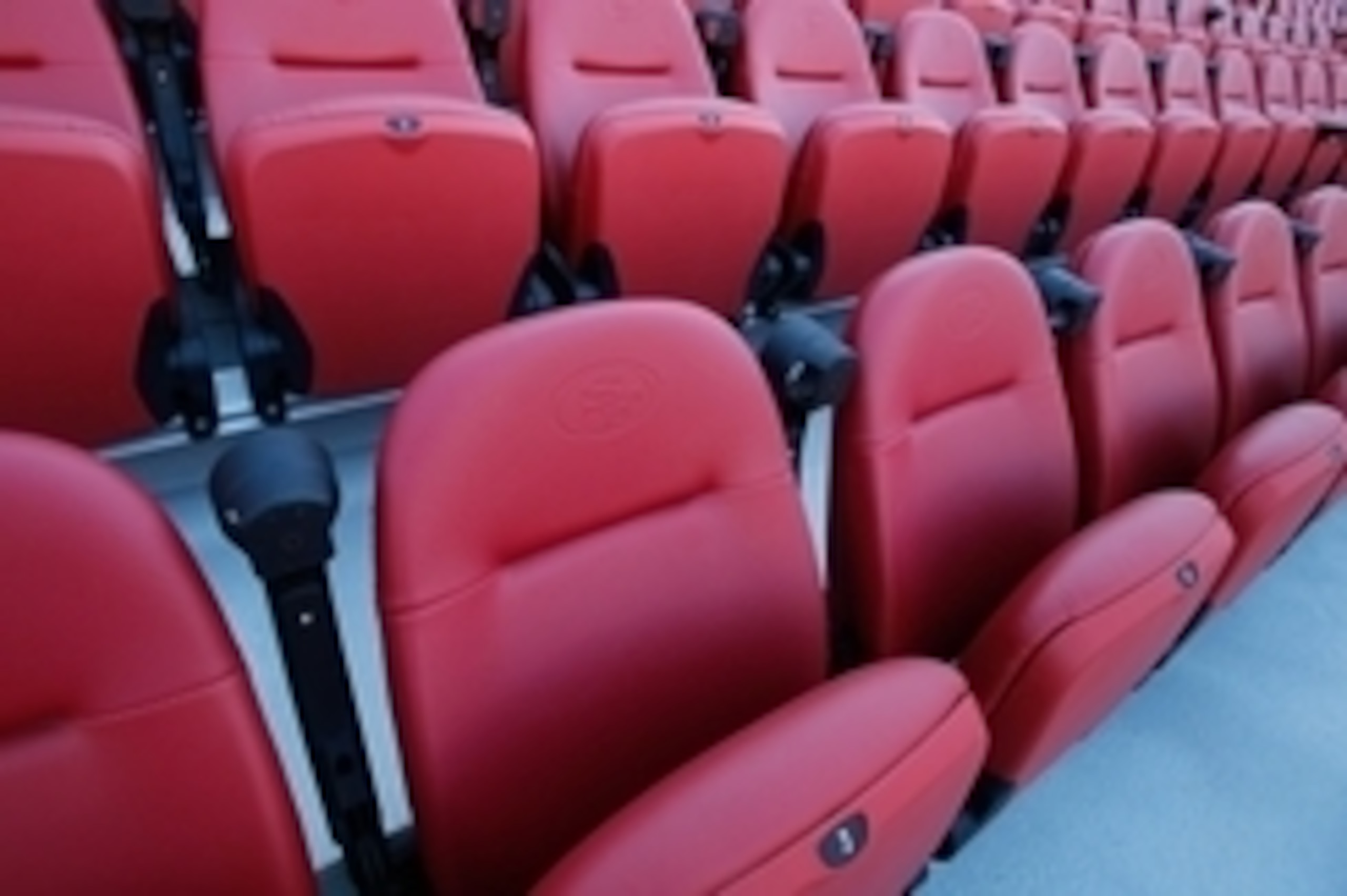 Jul 17, 2014; Santa Clara, CA, USA; A general view of stadium seating during a tour before the ribbon cutting ceremony at Levi's Stadium. Mandatory Credit: Kelley L Cox-USA TODAY Sports